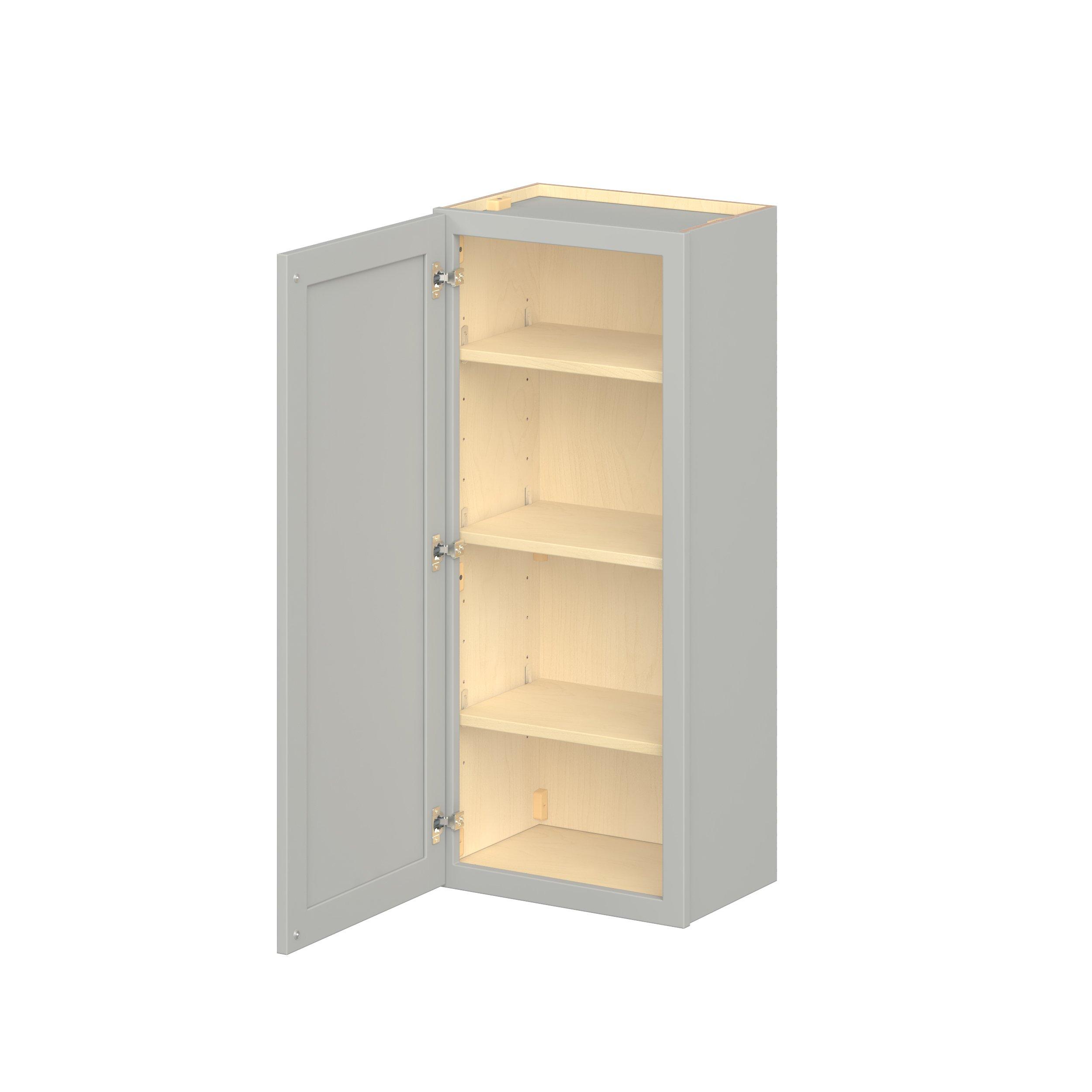 Baxley 18 in. Painted Whisper Gray Door Wall Cabinet