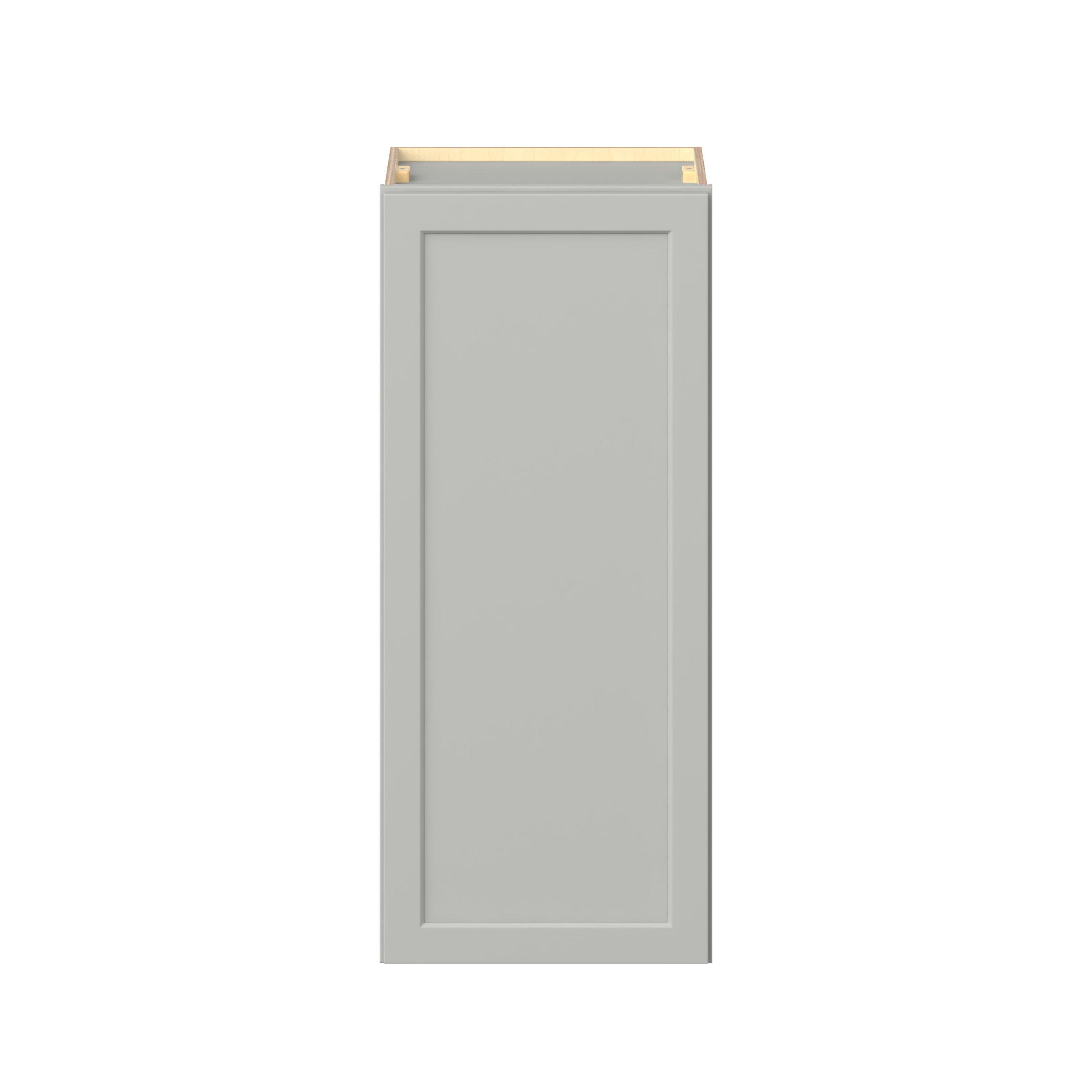 Baxley 18 in. Painted Whisper Gray Door Wall Cabinet