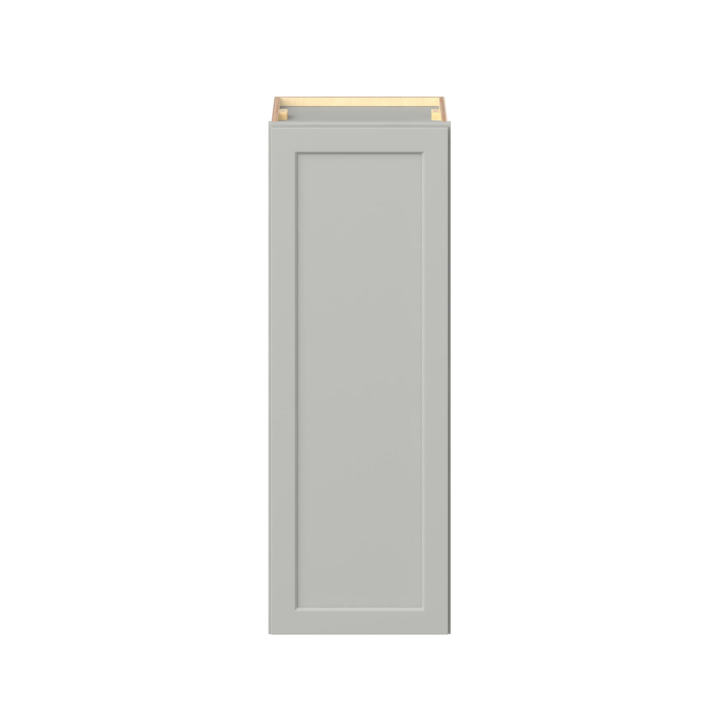 Baxley 15 in. Painted Whisper Gray Door Wall Cabinet
