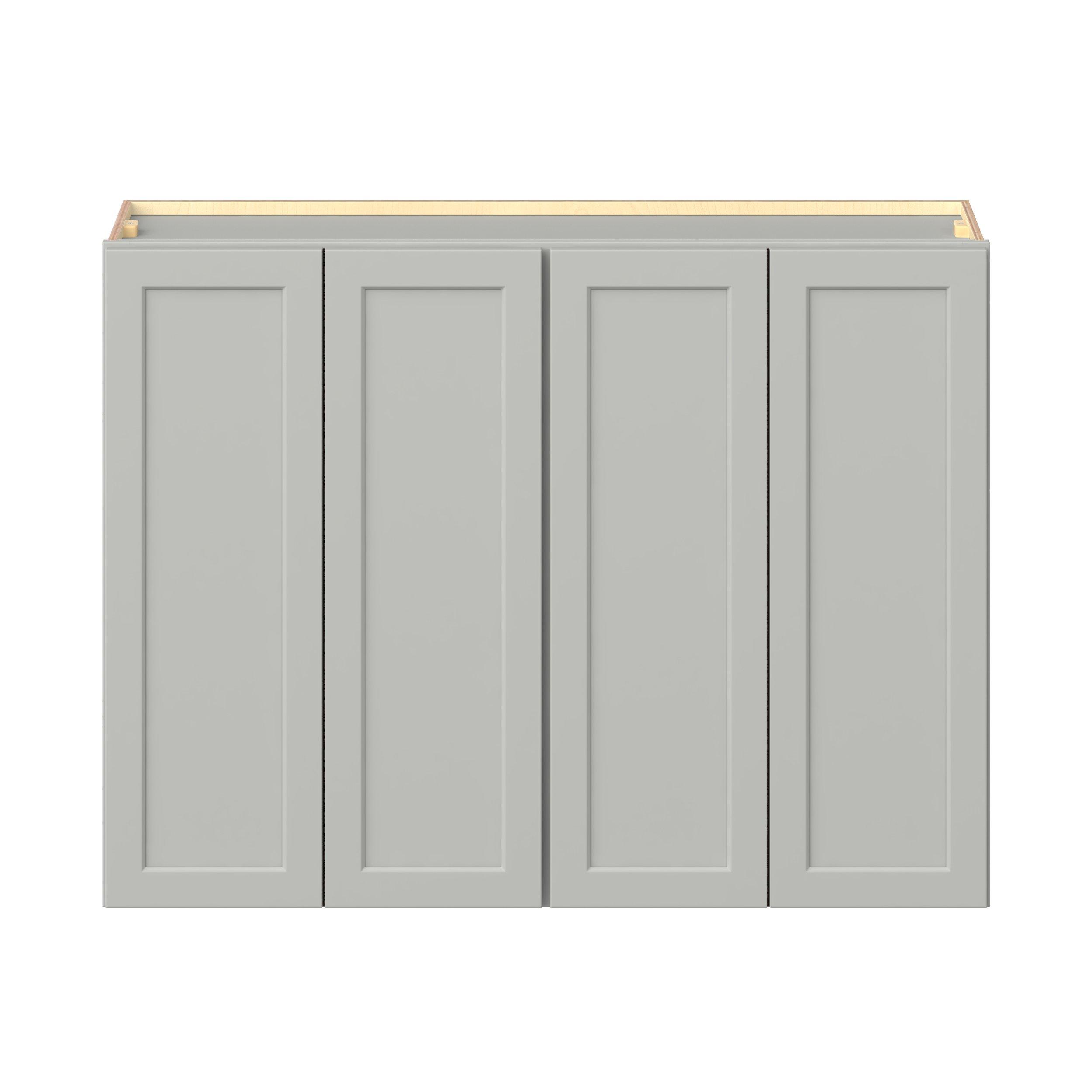 Baxley 48 in. Painted Whisper Gray Door Wall Cabinet