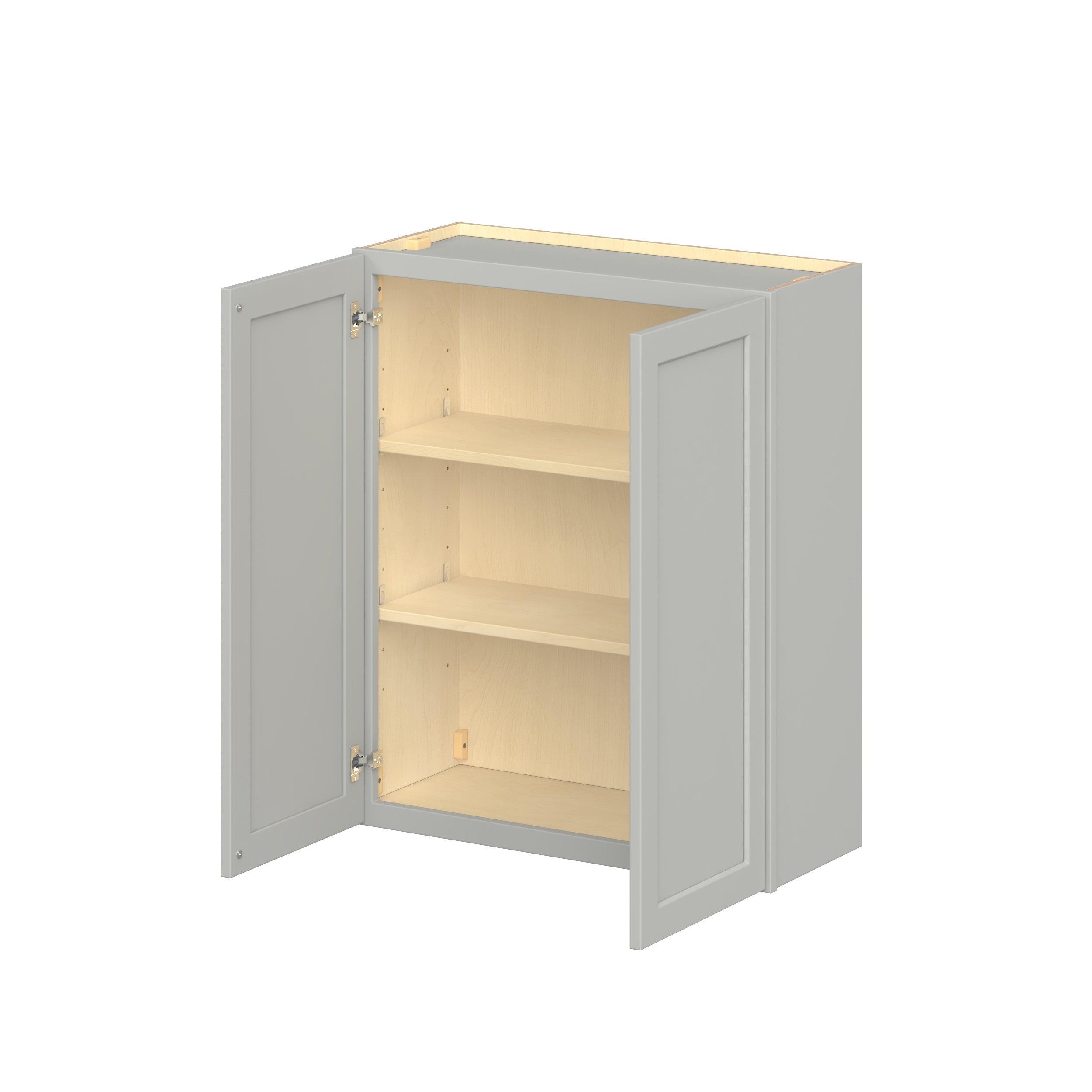 Baxley 30 in. Painted Whisper Gray Door Wall Cabinet