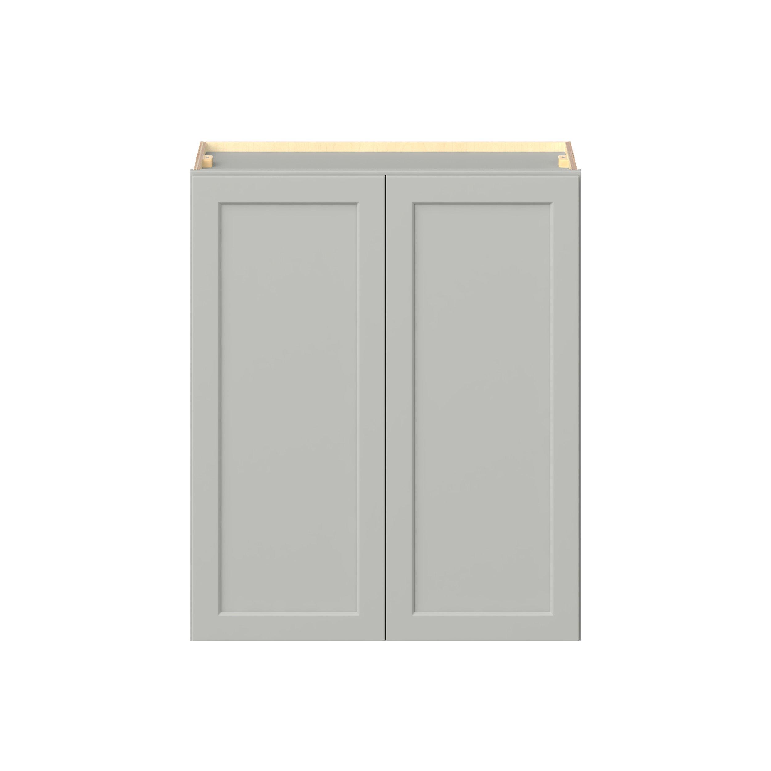 Baxley 30 in. Painted Whisper Gray Door Wall Cabinet