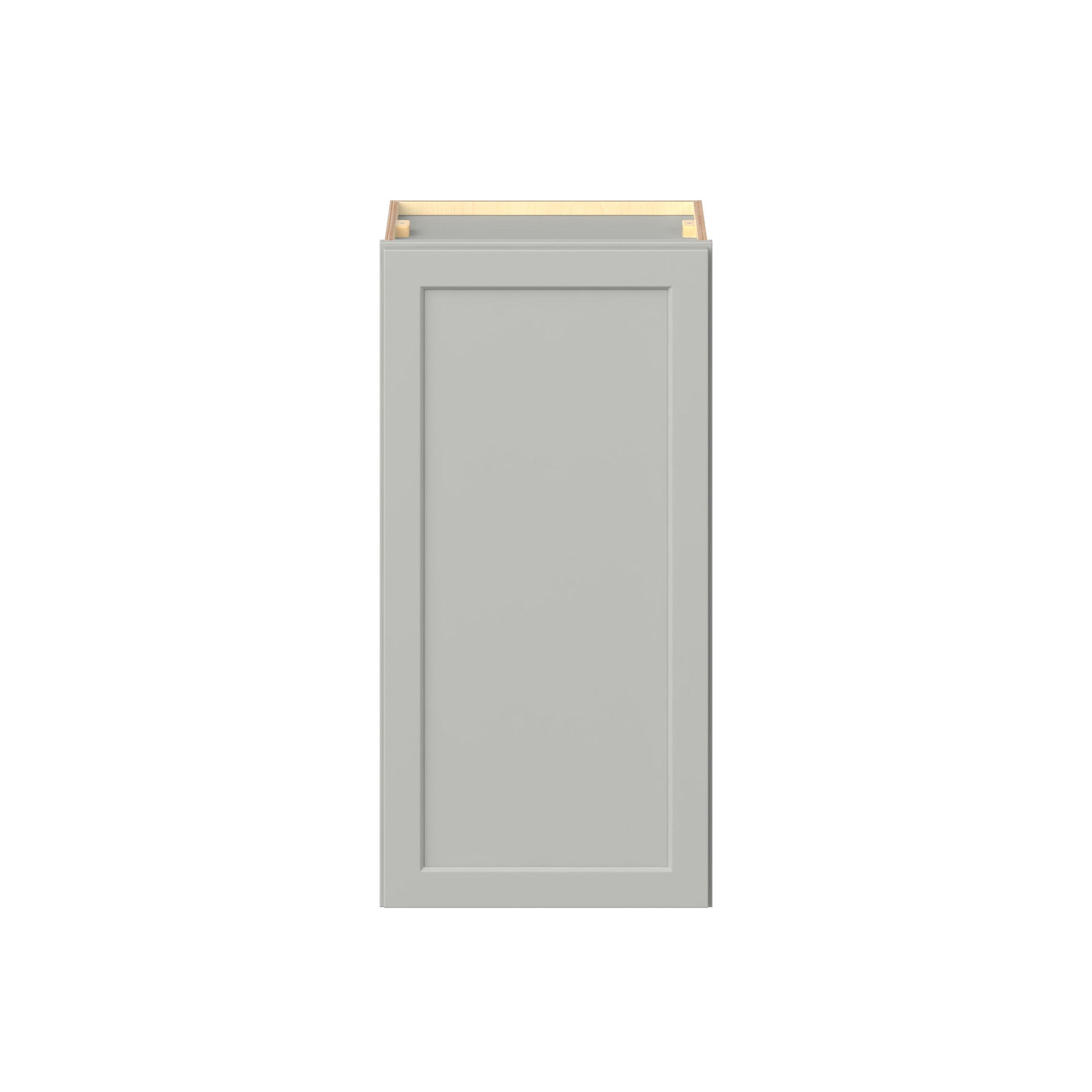 Baxley 18 in. Painted Whisper Gray Door Wall Cabinet