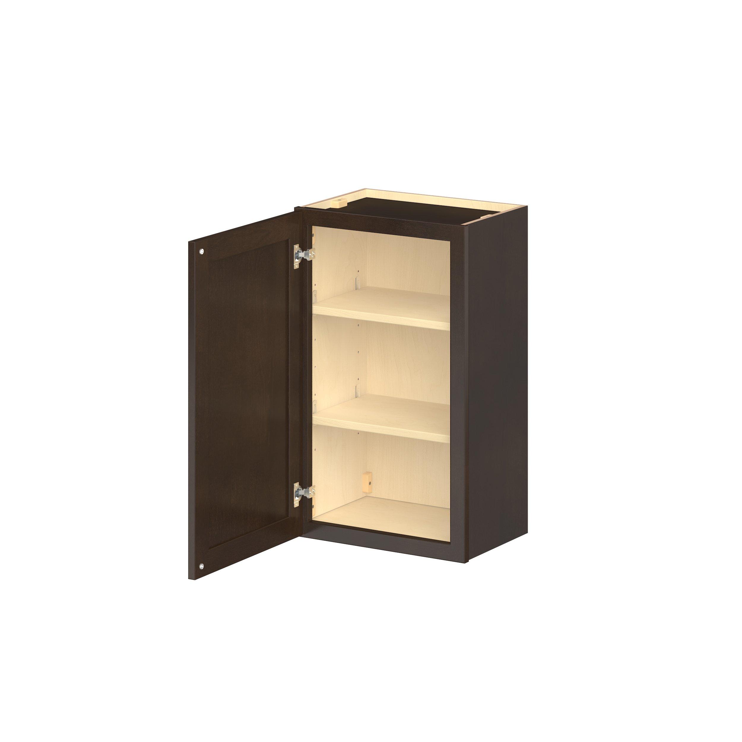 Baxley 18 in. Stained Cocoa Door Wall Cabinet