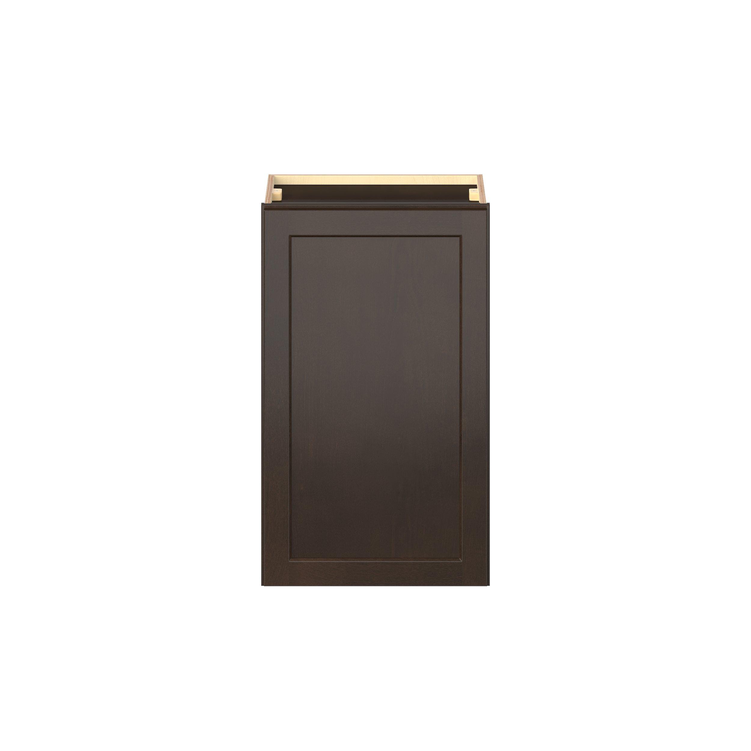 Baxley 18 in. Stained Cocoa Door Wall Cabinet