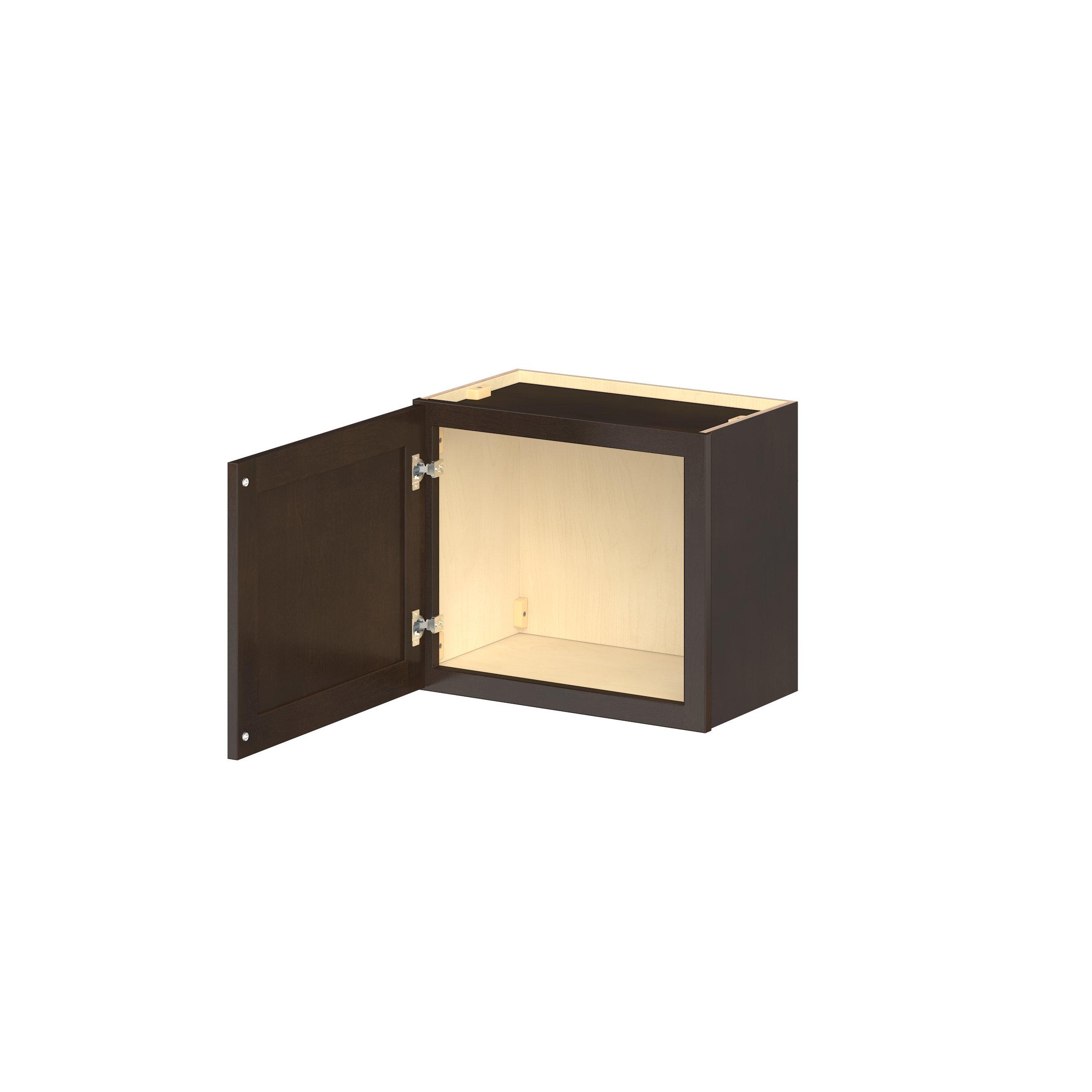 Baxley 21 in. Stained Cocoa Bridge Wall Cabinet