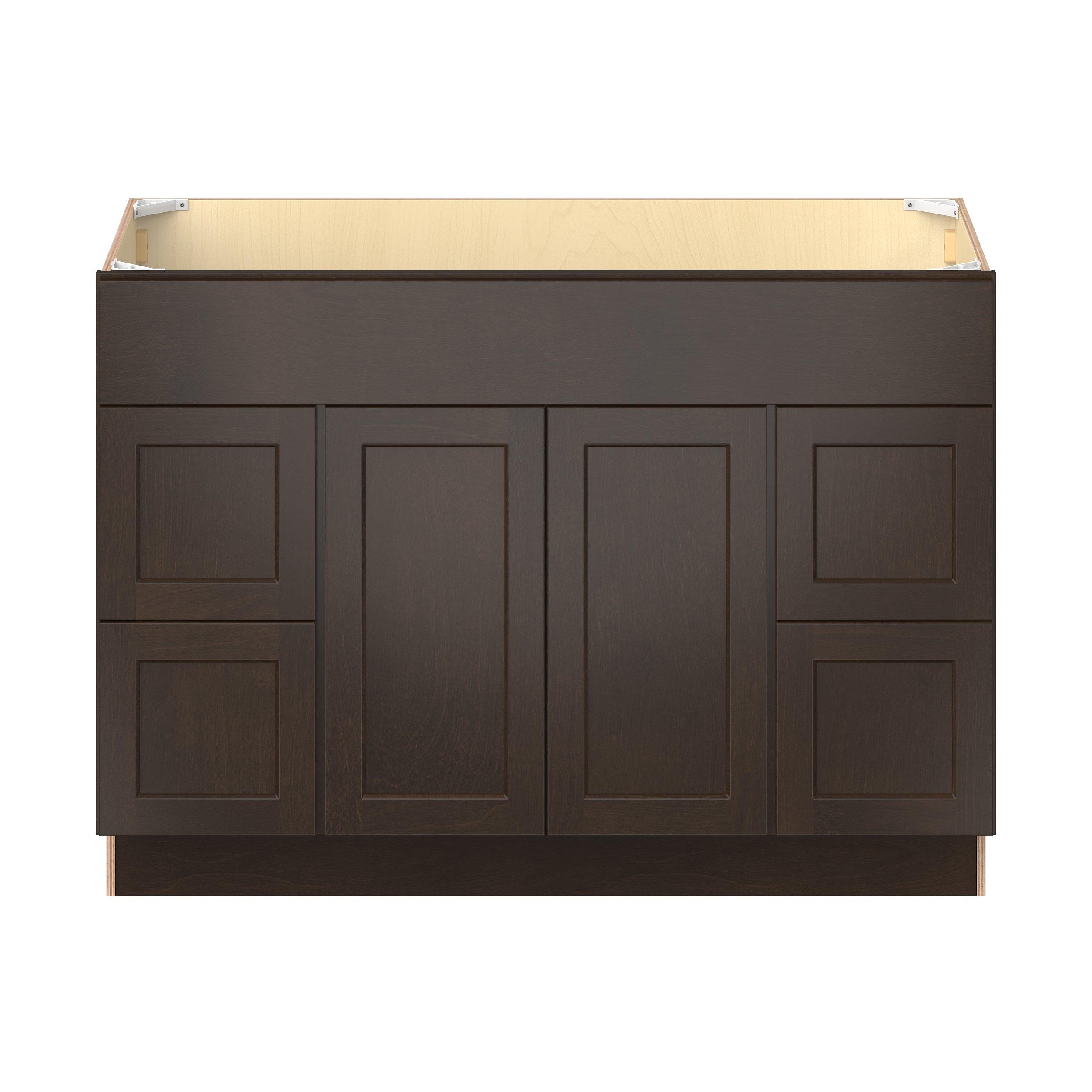 Baxley 2 Door 4 Drawer Vanity Sink Base Cabinet