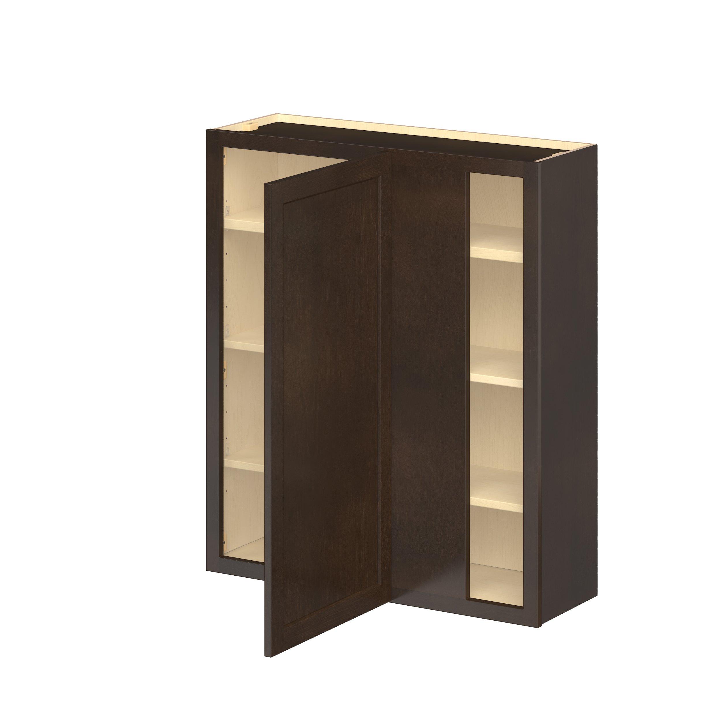 Baxley 36 in. Stained Cocoa Right Blind Corner Wall Cabinet