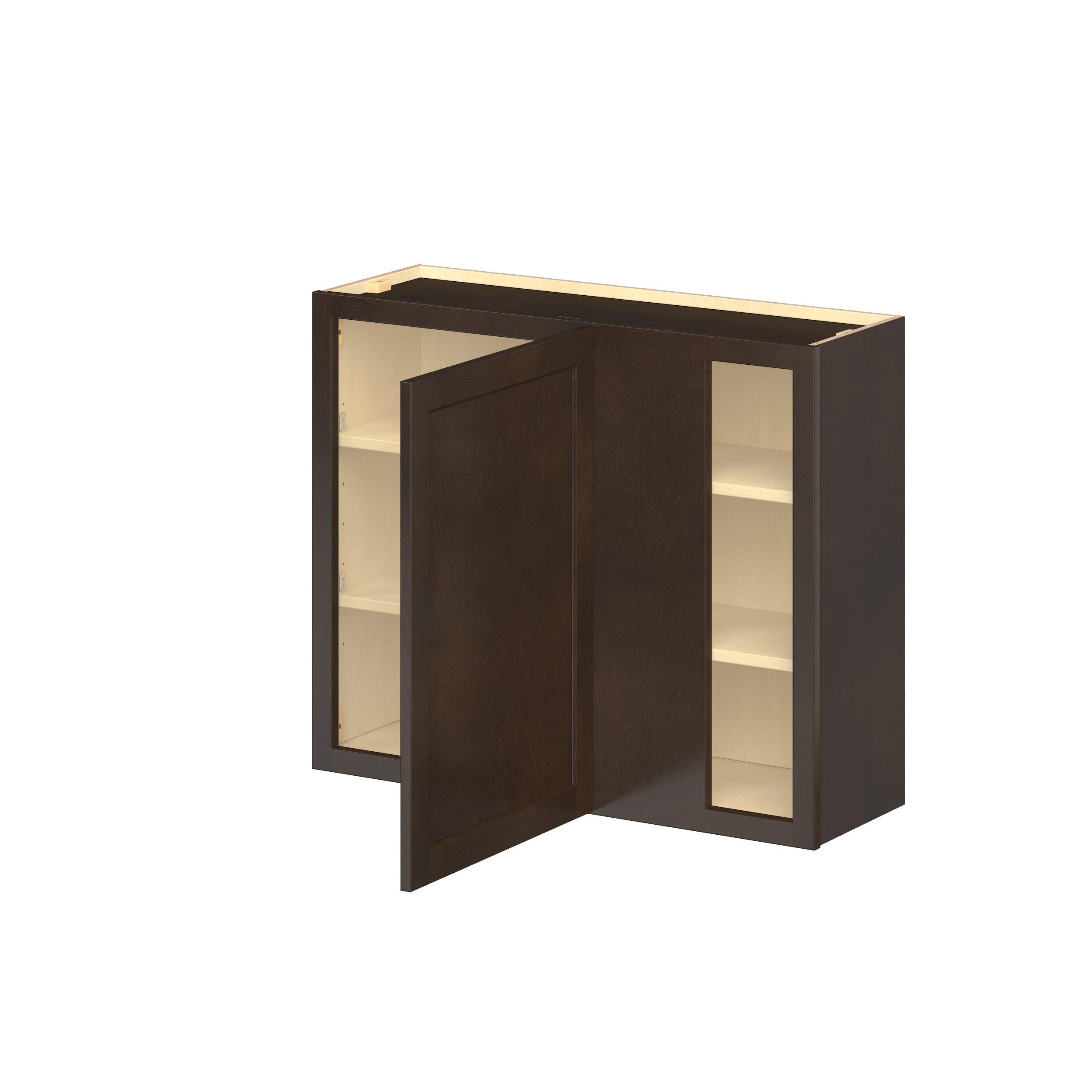 Baxley 36 in. Stained Cocoa Right Blind Corner Wall Cabinet