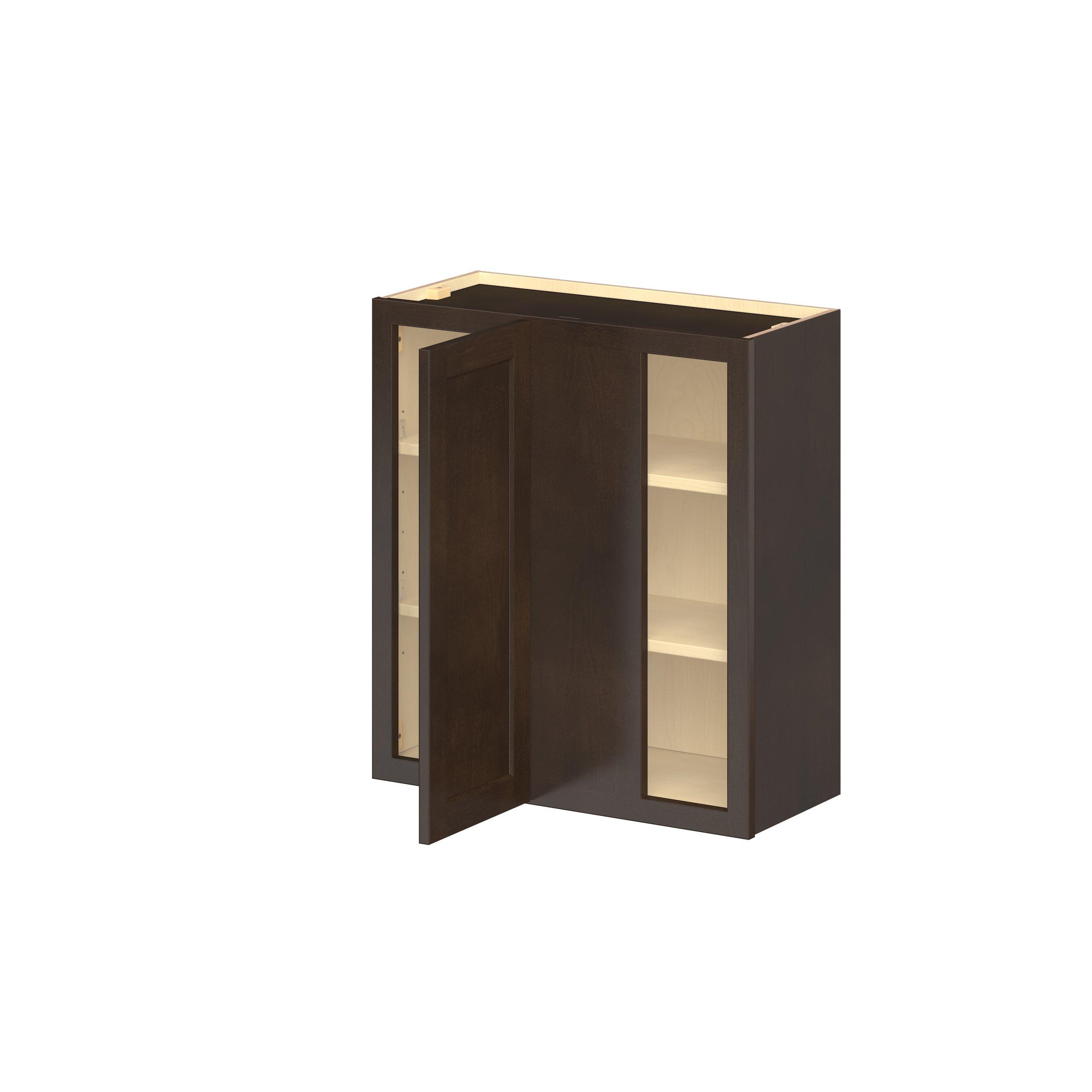 Baxley 36 in. Stained Cocoa Right Blind Corner Wall Cabinet