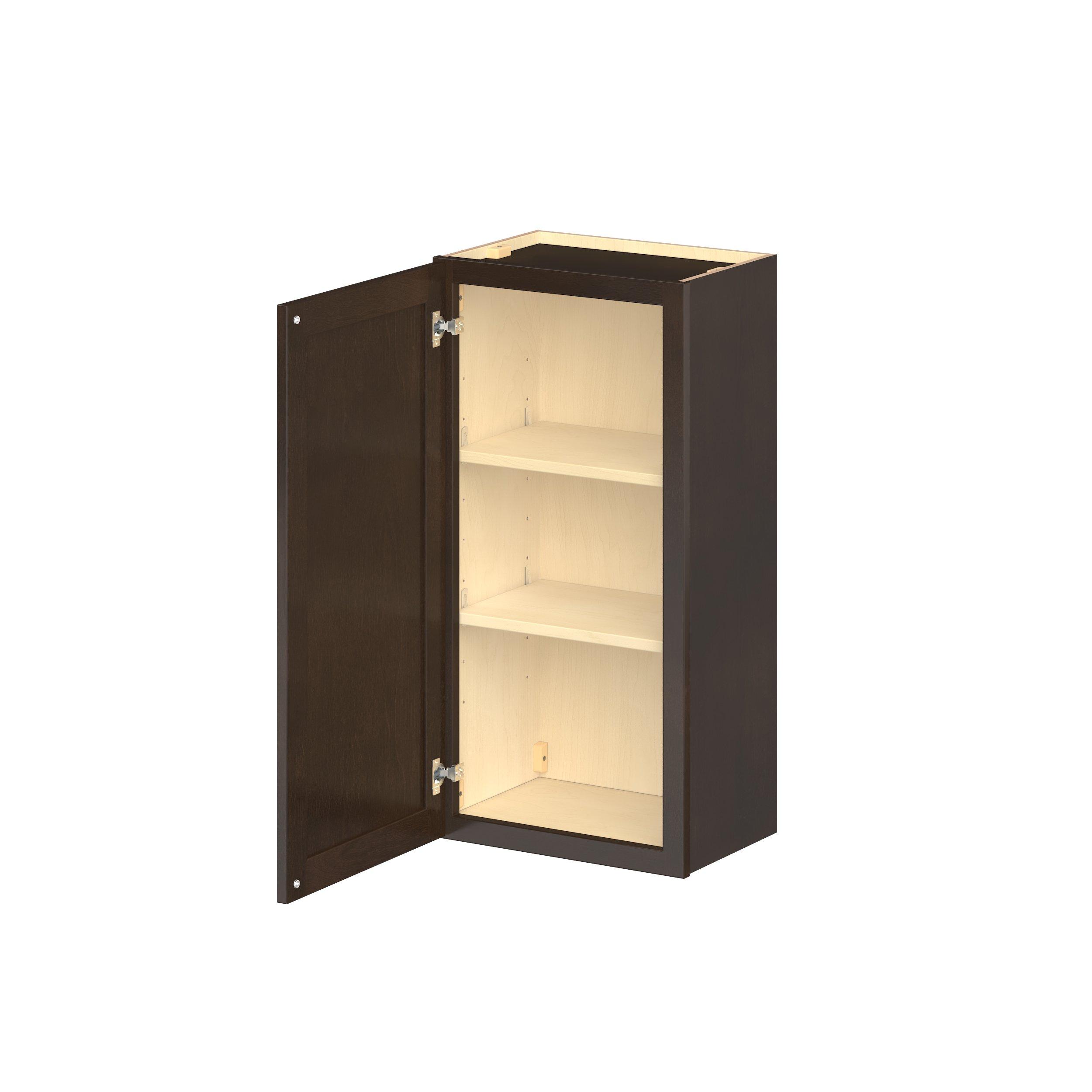 Baxley 18 in. Stained Cocoa Door Wall Cabinet