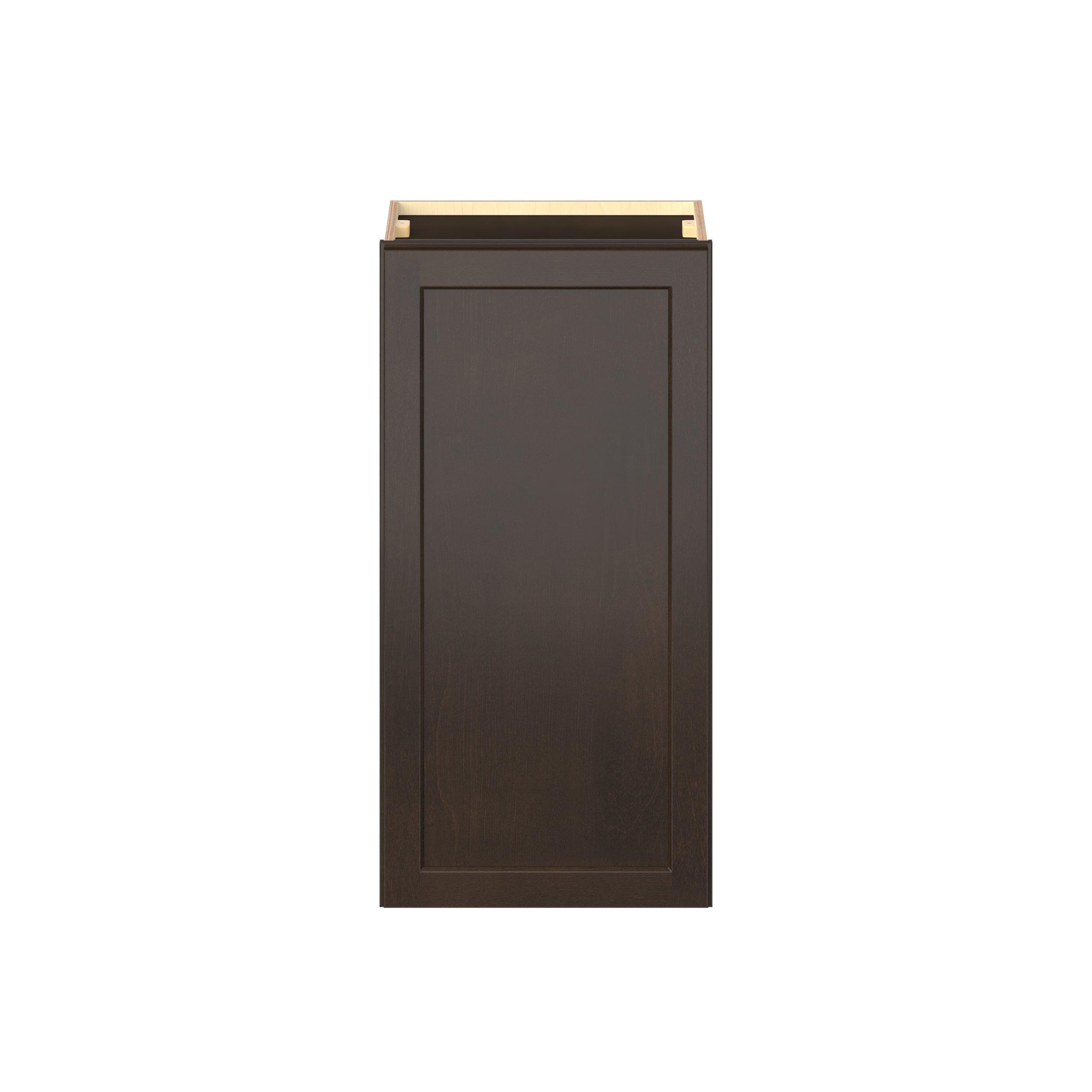 Baxley 18 in. Stained Cocoa Door Wall Cabinet