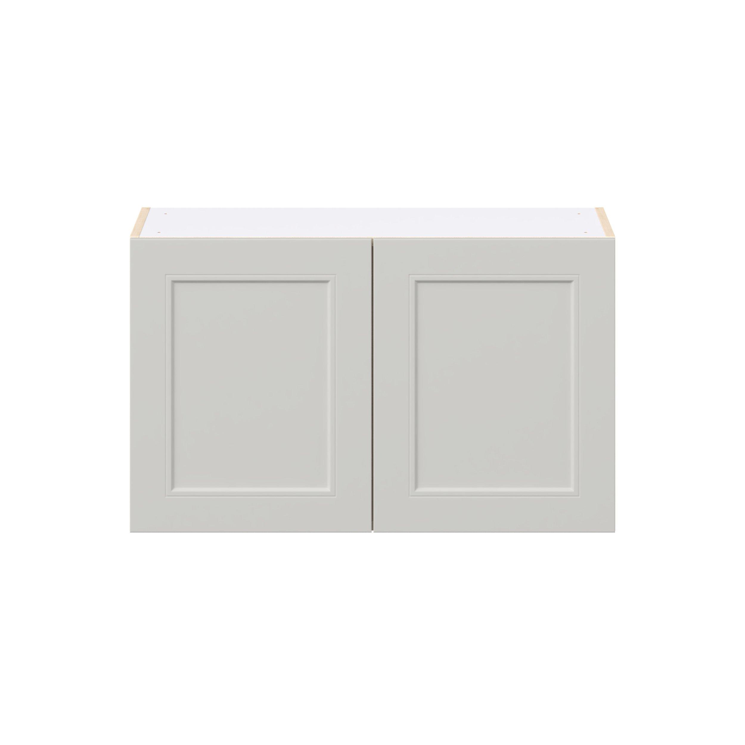 Lenox 33 in. Painted Light Gray Bridge Wall Cabinet