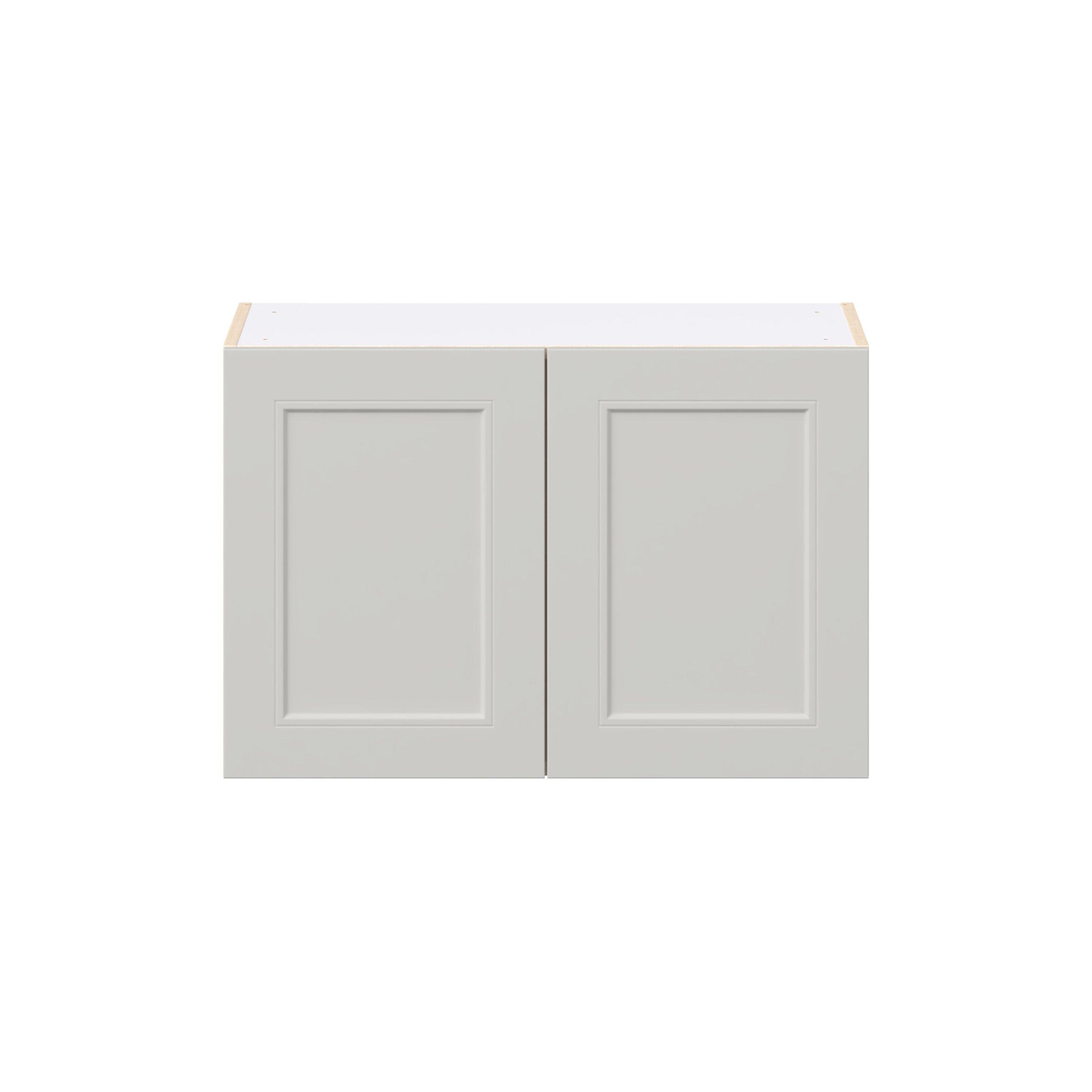 Lenox 30 in. Painted Light Gray Bridge Wall Cabinet