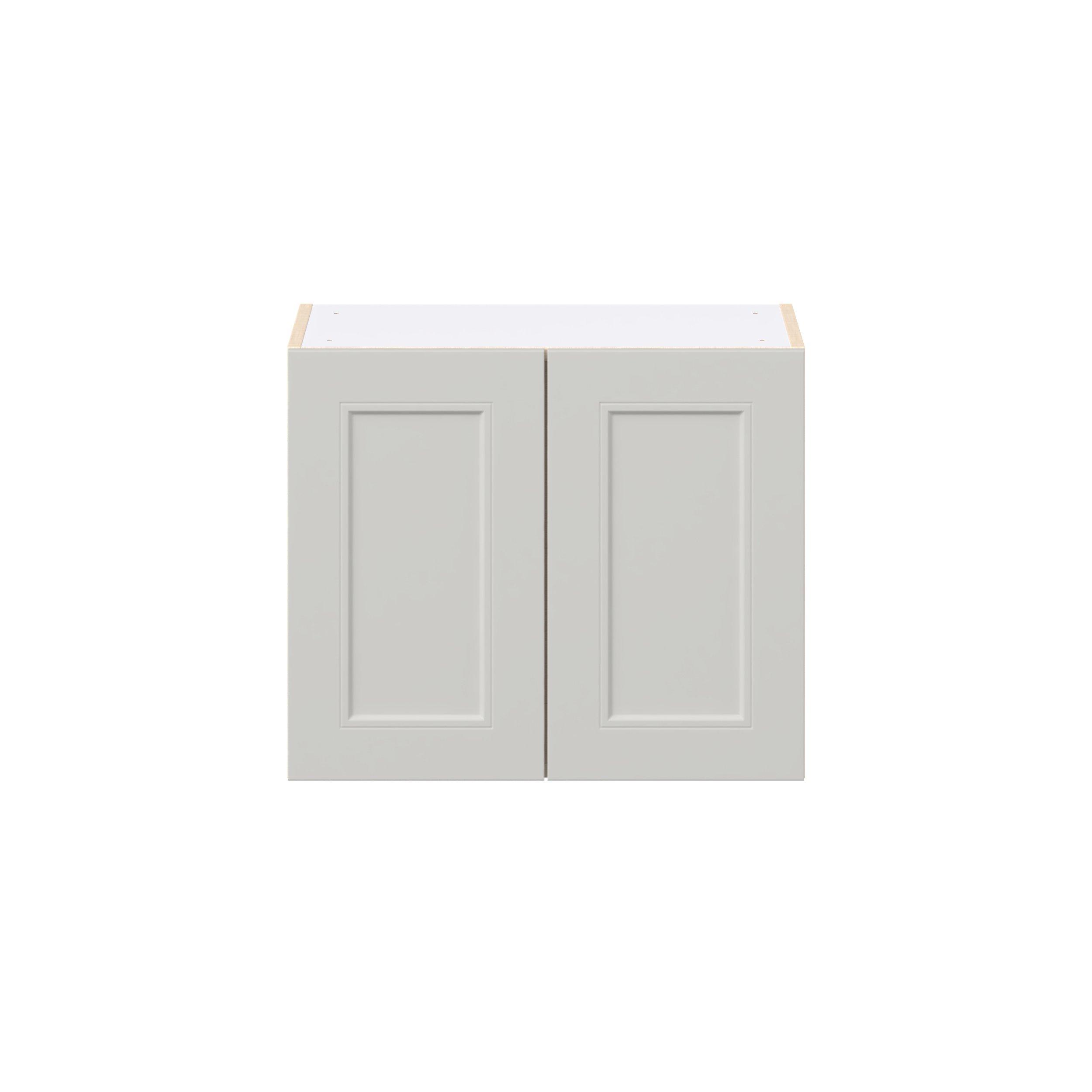 Lenox 24 in. Painted Light Gray Bridge Wall Cabinet