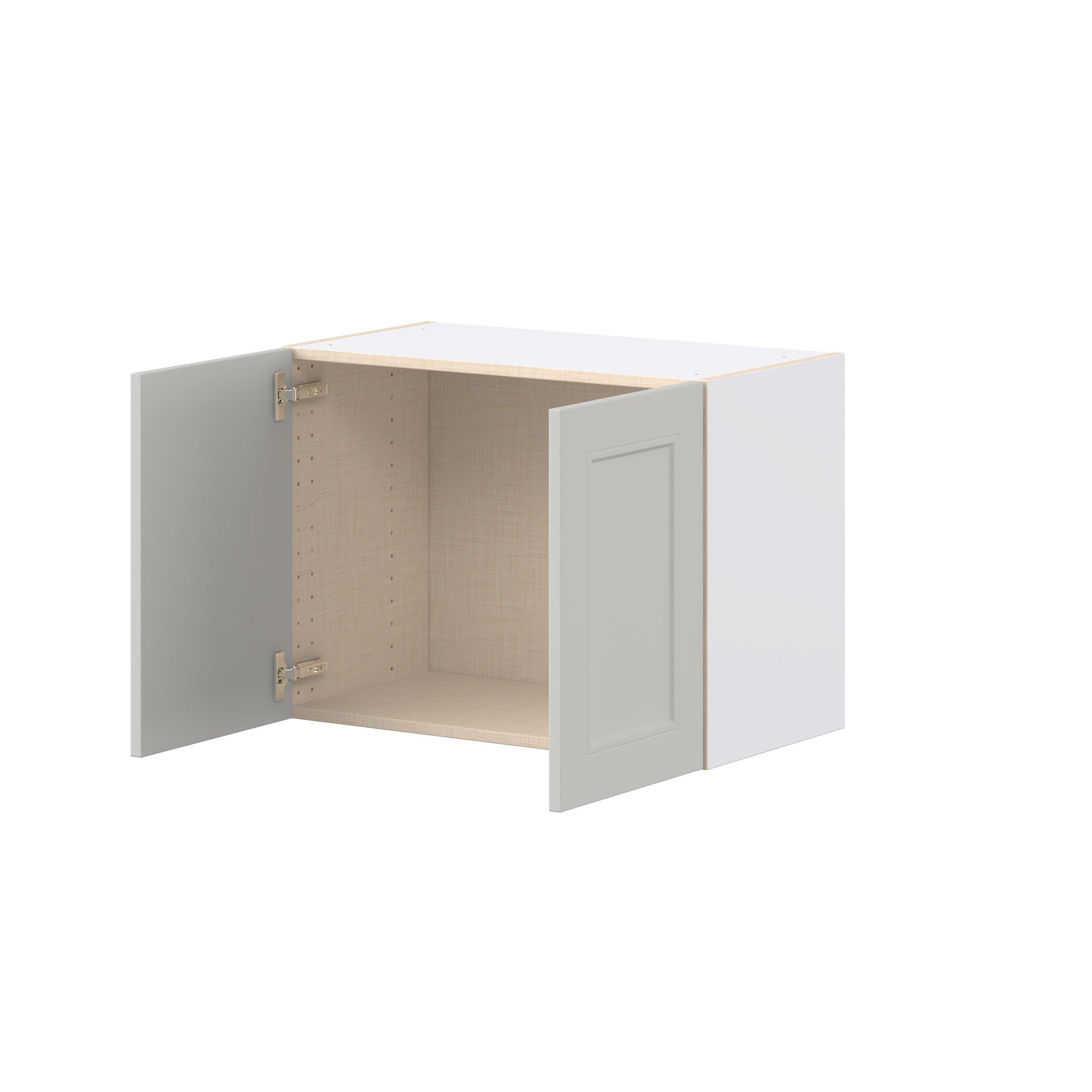 Lenox 27 in. Painted Light Gray Bridge Wall Cabinet