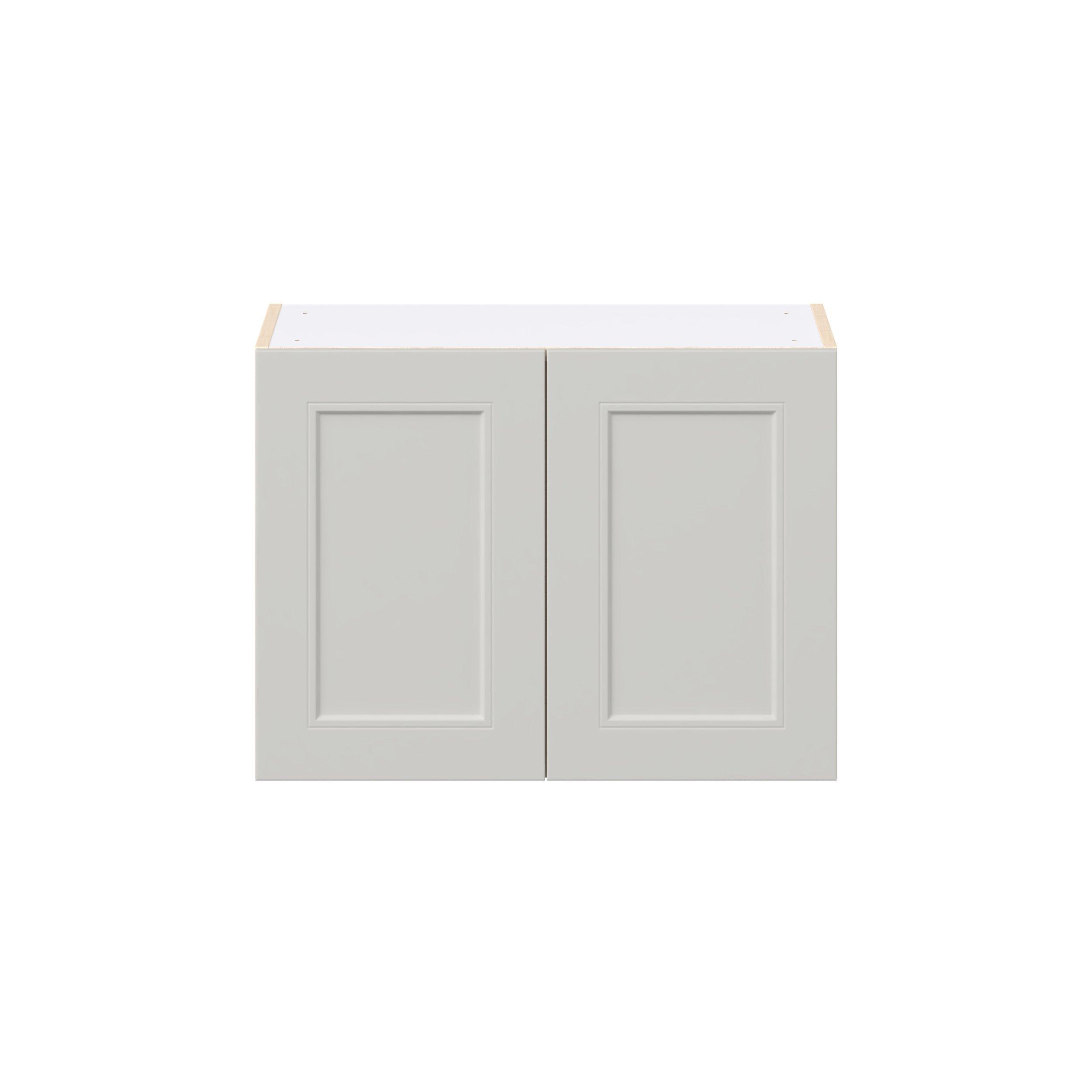 Lenox 27 in. Painted Light Gray Bridge Wall Cabinet