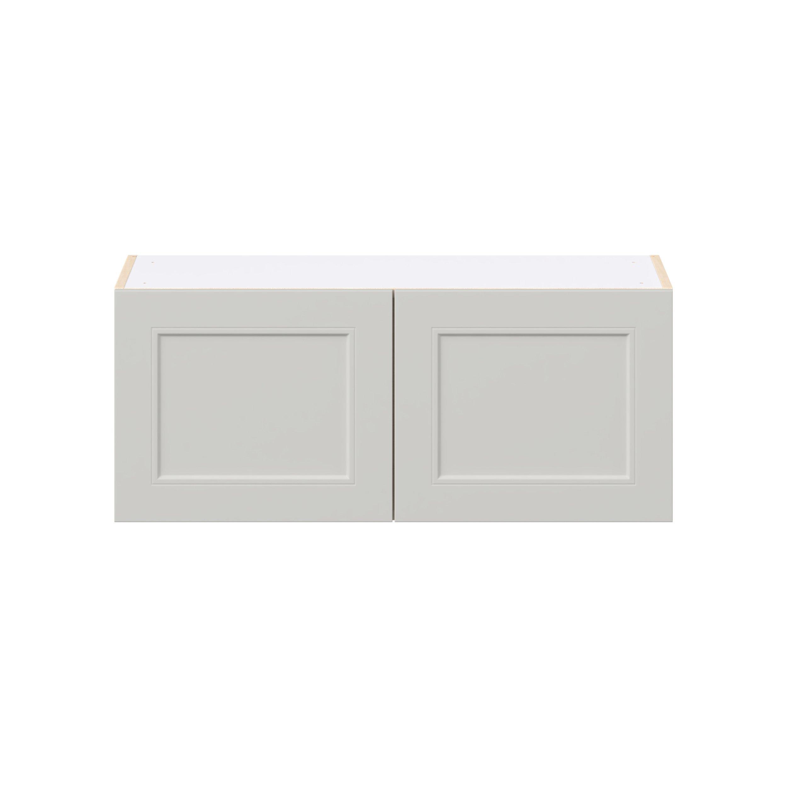 Lenox 36 in. Painted Light Gray Bridge Wall Cabinet