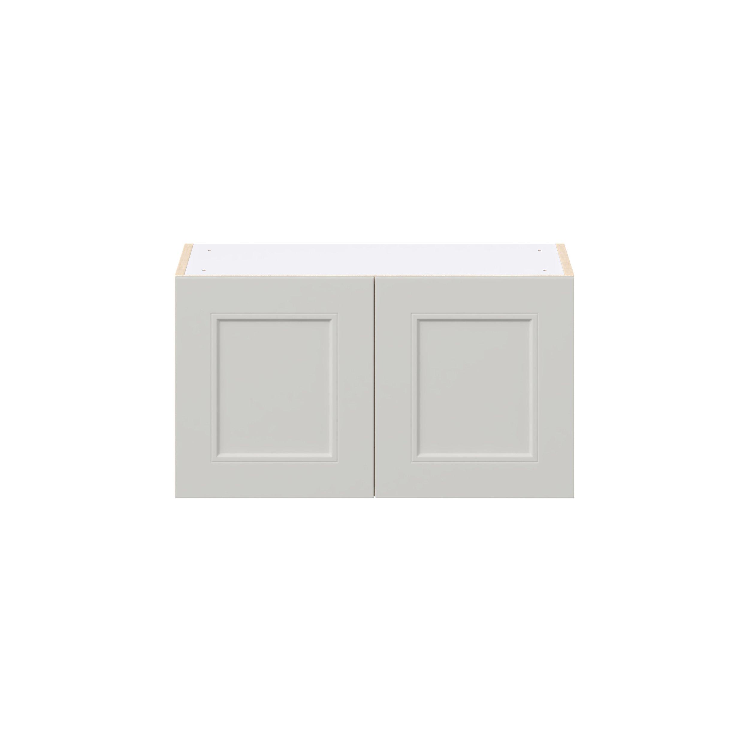 Lenox 27 in. Painted Light Gray Bridge Wall Cabinet