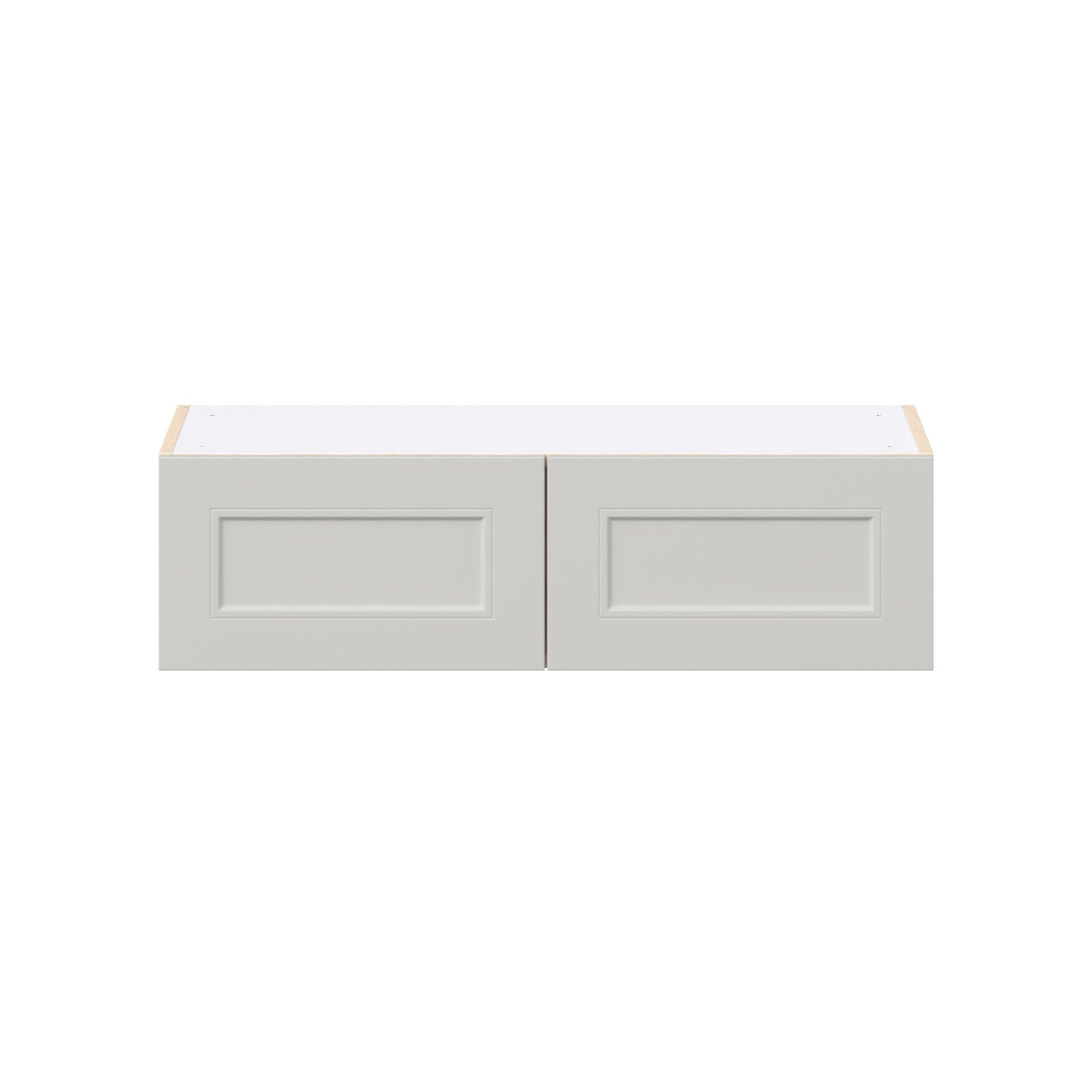 Lenox 36 in. Painted Light Gray Bridge Wall Cabinet