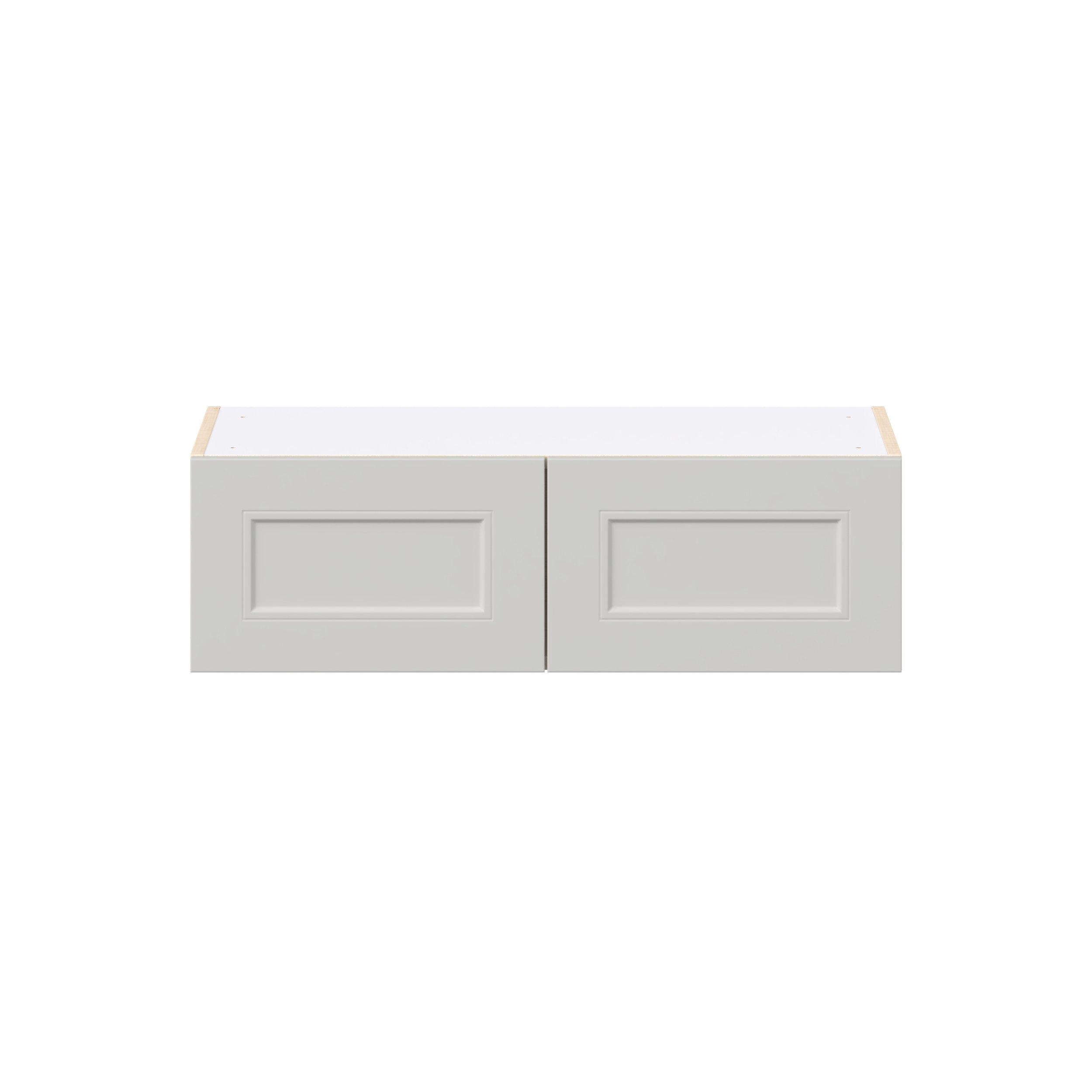 Lenox 33 in. Painted Light Gray Bridge Wall Cabinet