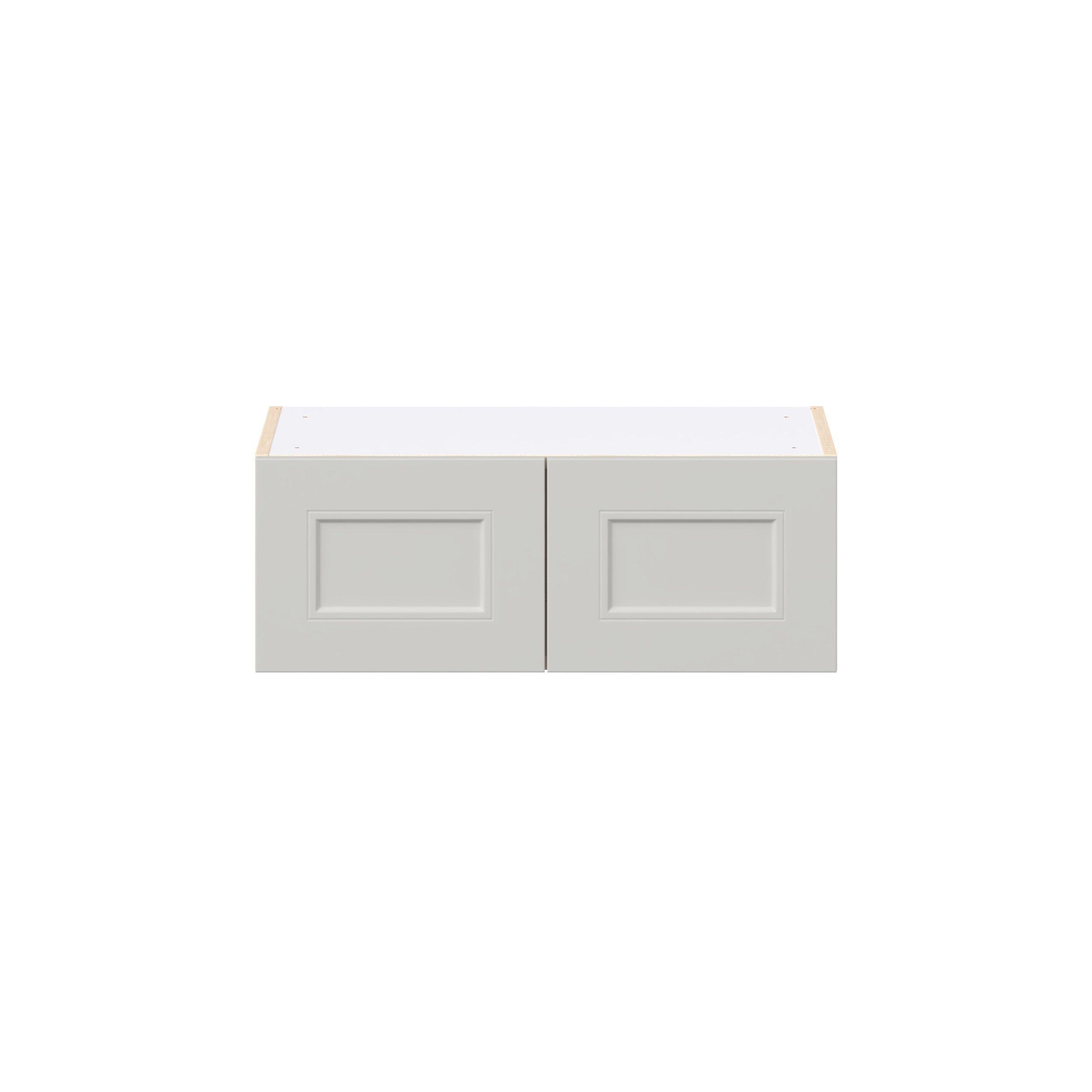 Lenox 27 in. Painted Light Gray Bridge Wall Cabinet