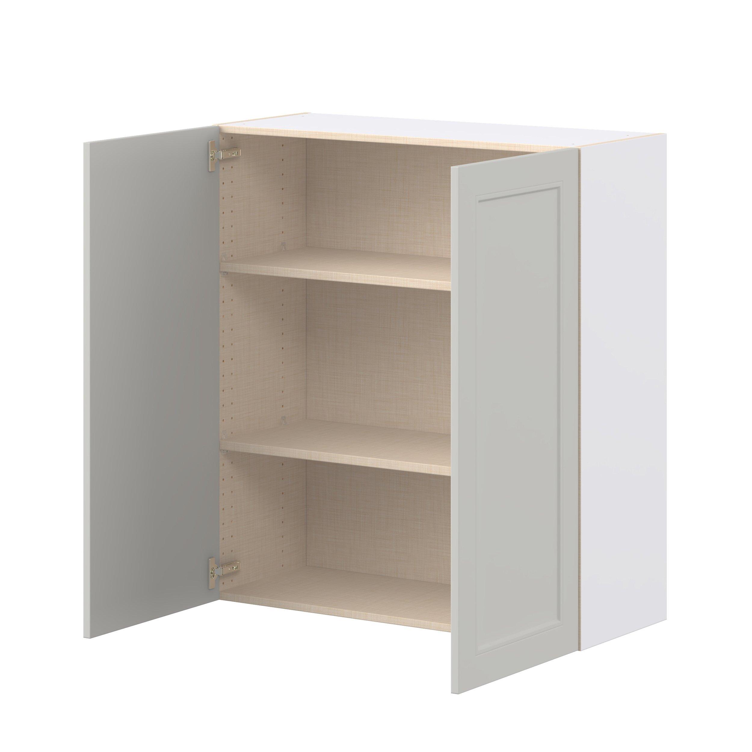 Lenox 36 in. Painted Light Gray Door Wall Cabinet