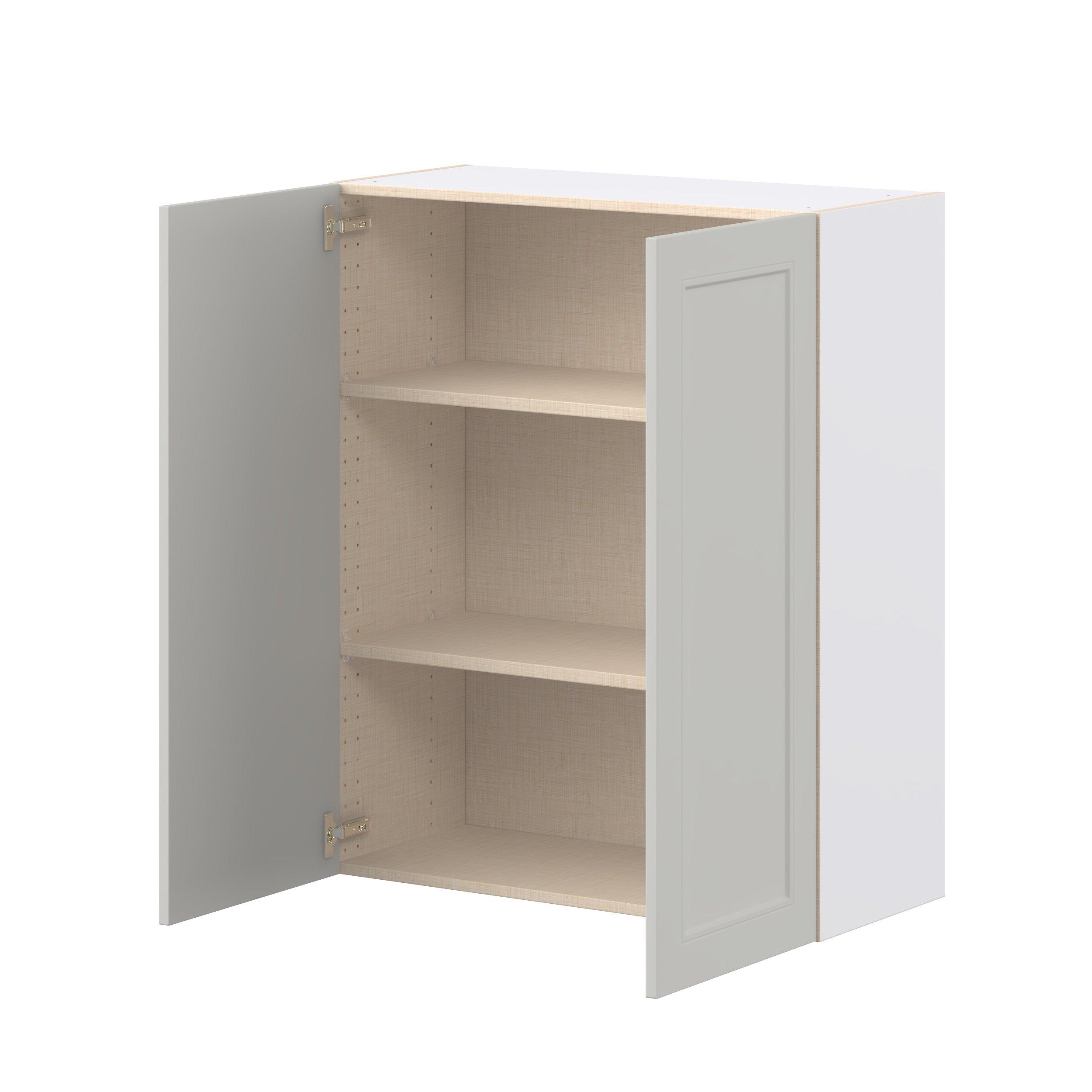 Lenox 33 in. Painted Light Gray Door Wall Cabinet