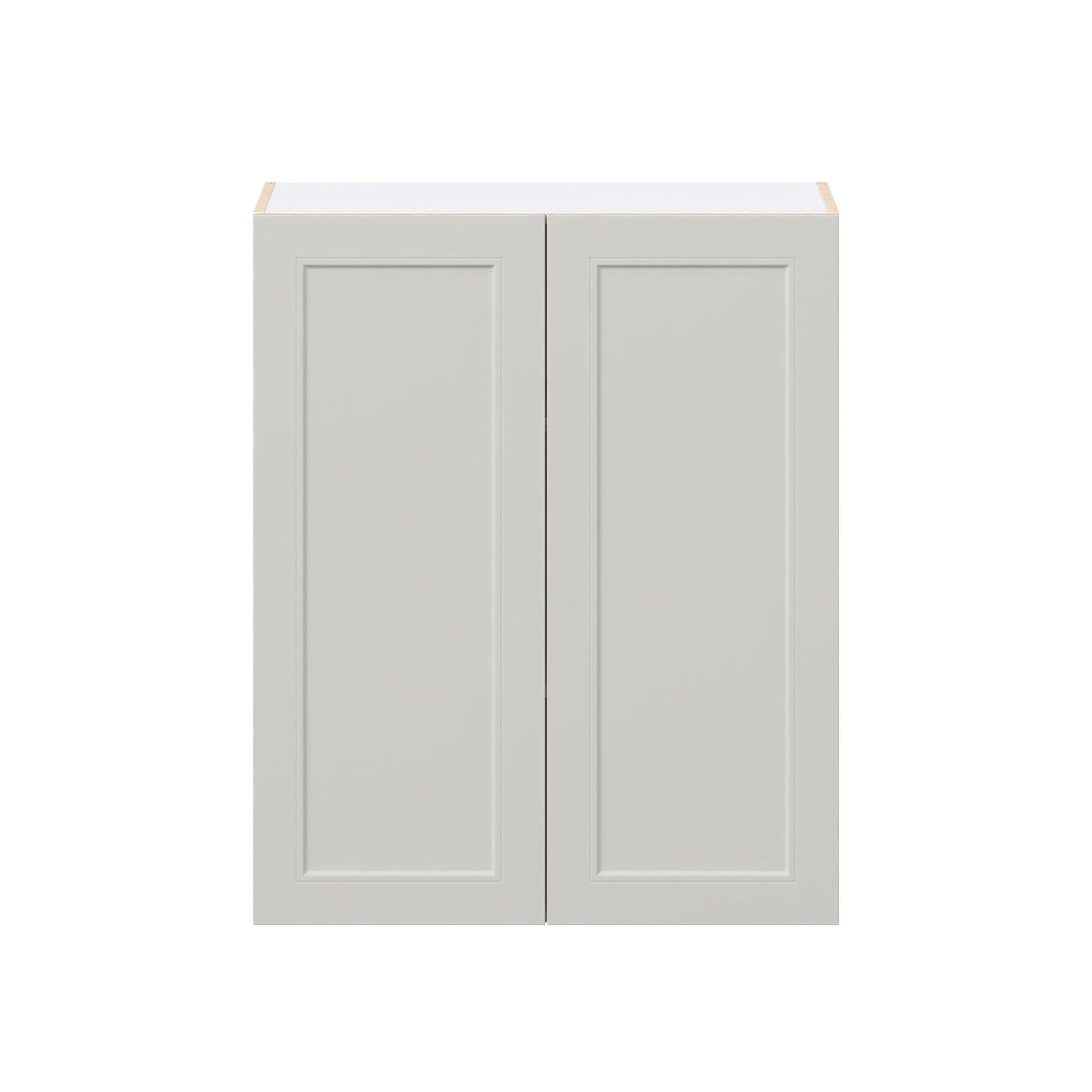 Lenox 33 in. Painted Light Gray Door Wall Cabinet
