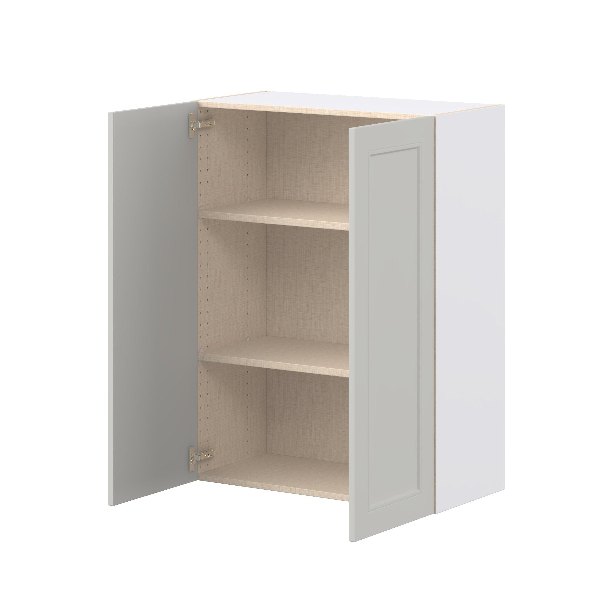 Lenox 30 in. Painted Light Gray Door Wall Cabinet