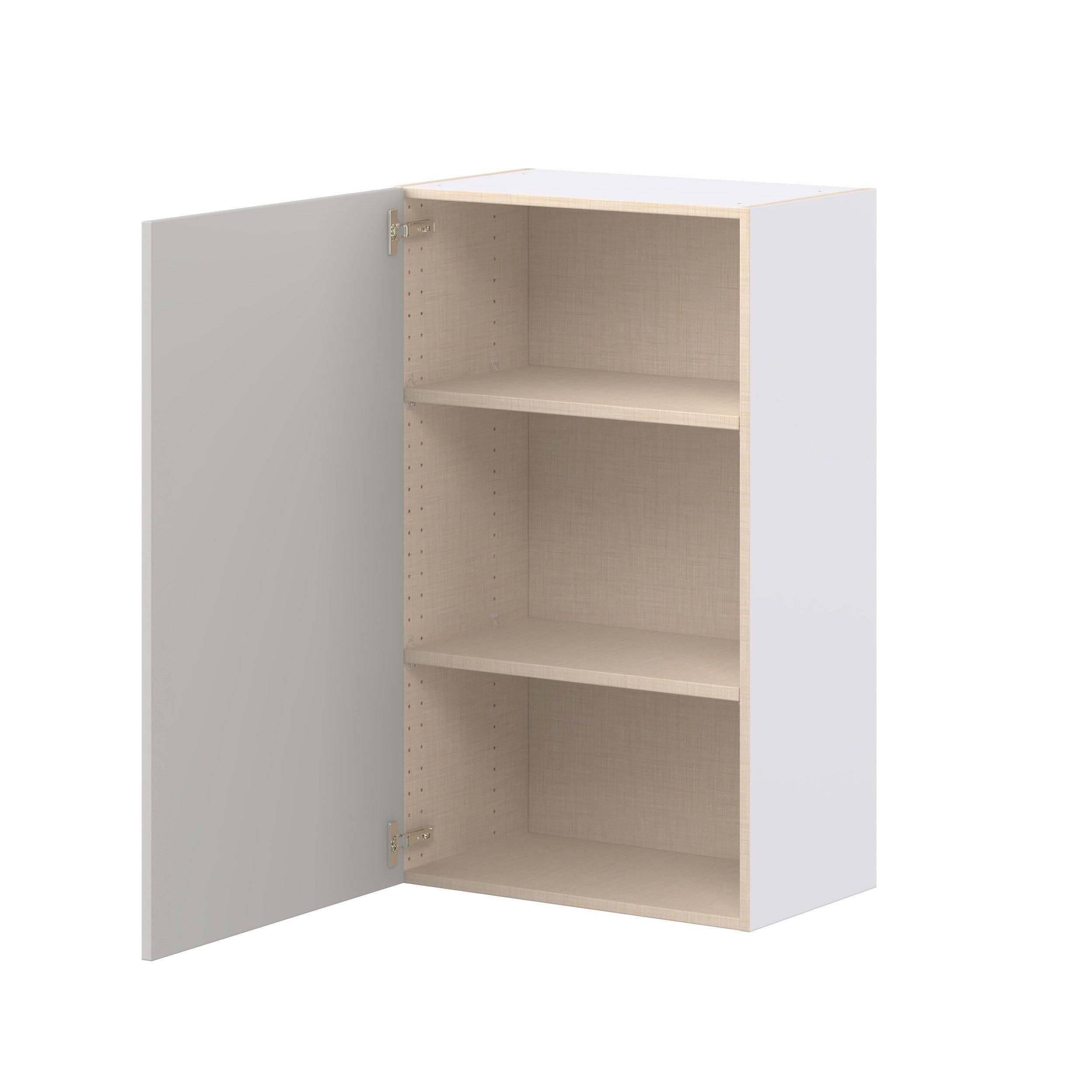 Lenox 24 in. Painted Light Gray Door Wall Cabinet