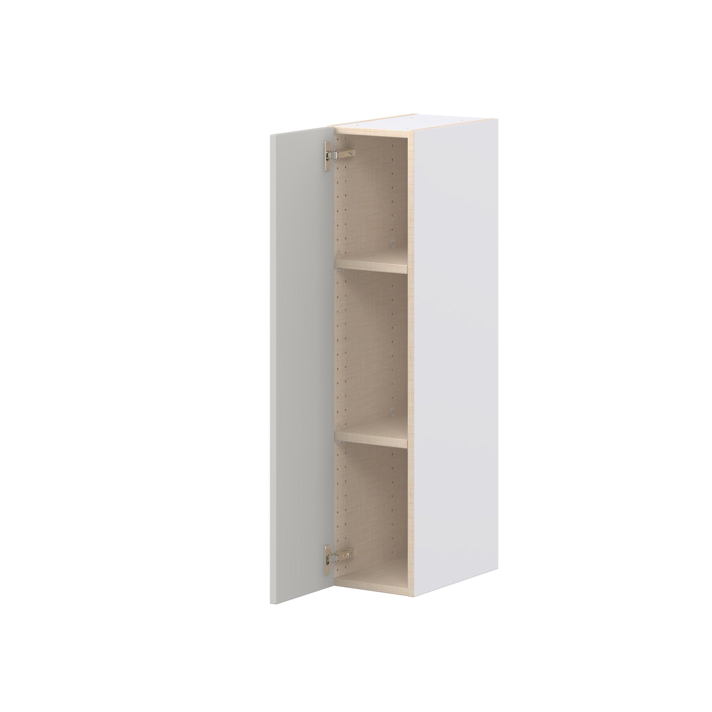 Lenox 9 in. Painted Light Gray Door Wall Cabinet