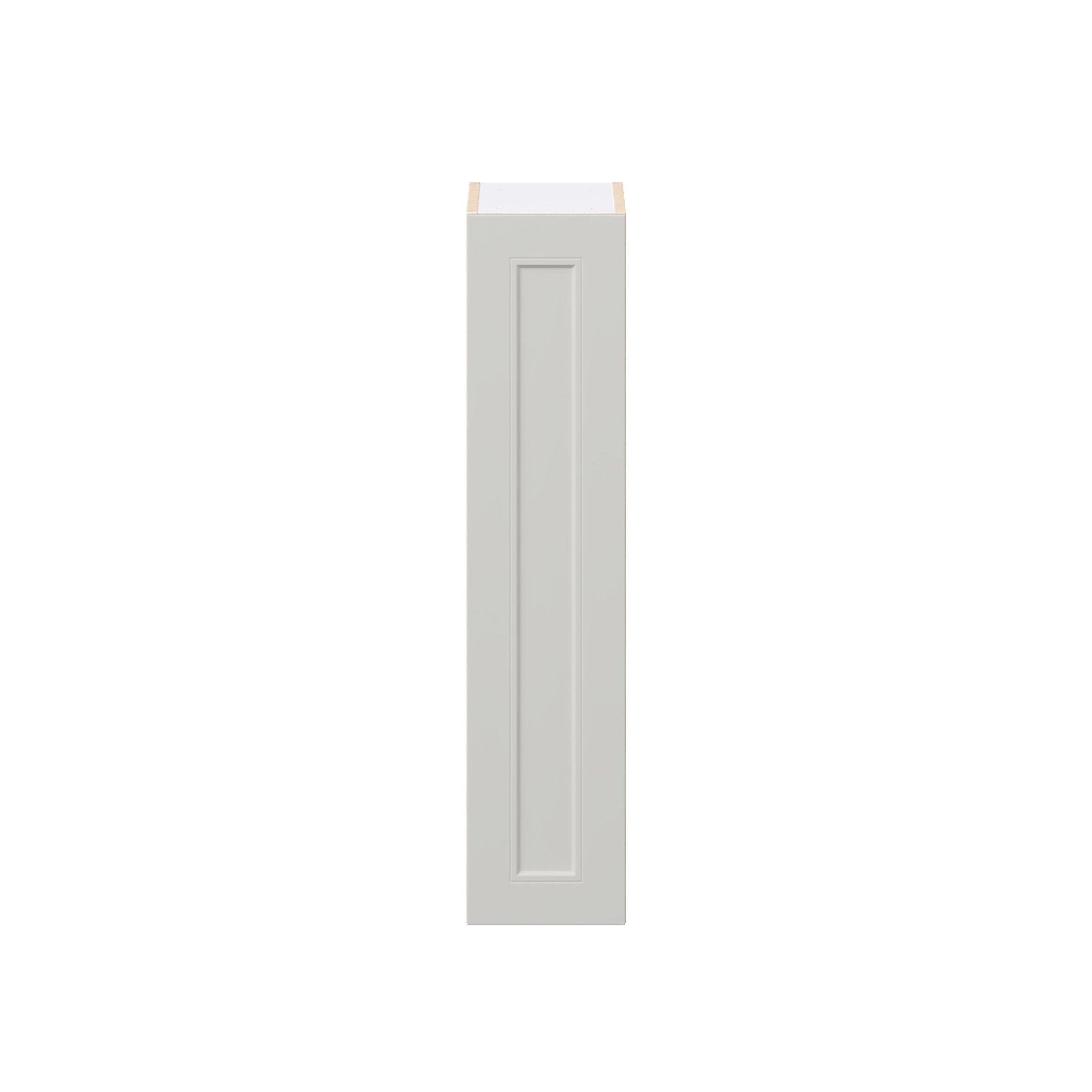 Lenox 9 in. Painted Light Gray Door Wall Cabinet