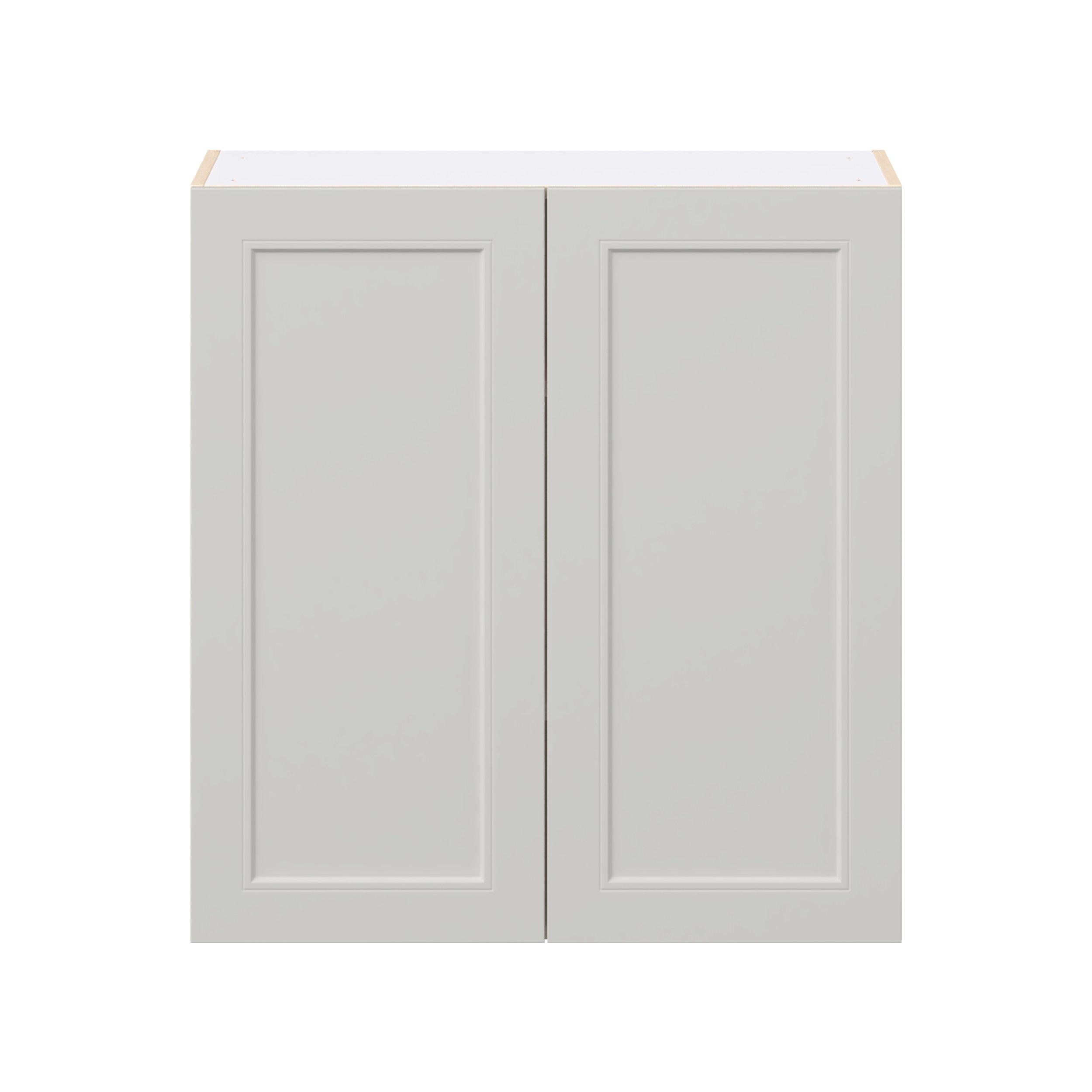 Lenox 33 in. Painted Light Gray Door Wall Cabinet