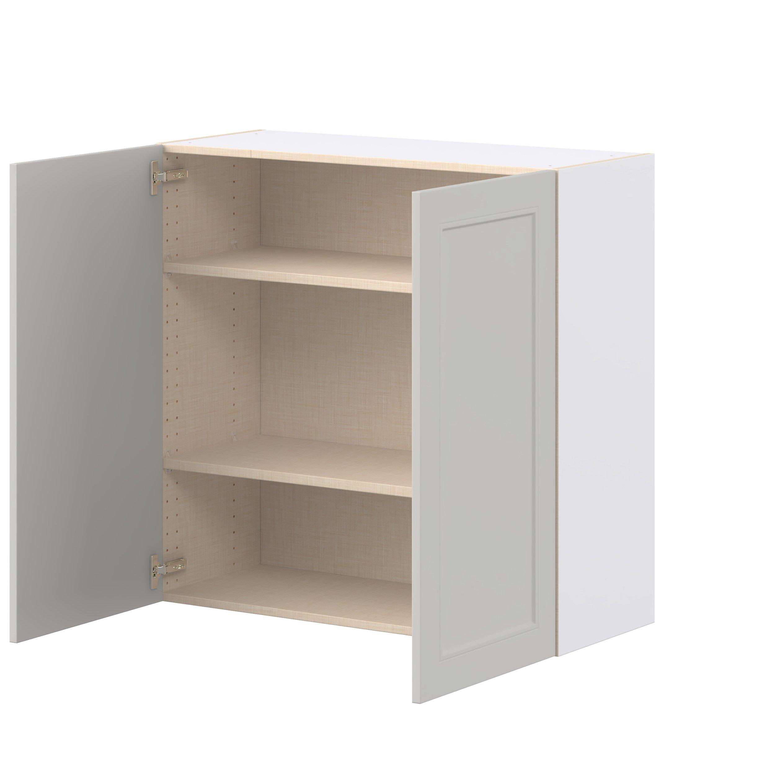 Lenox 36 in. Painted Light Gray Door Wall Cabinet