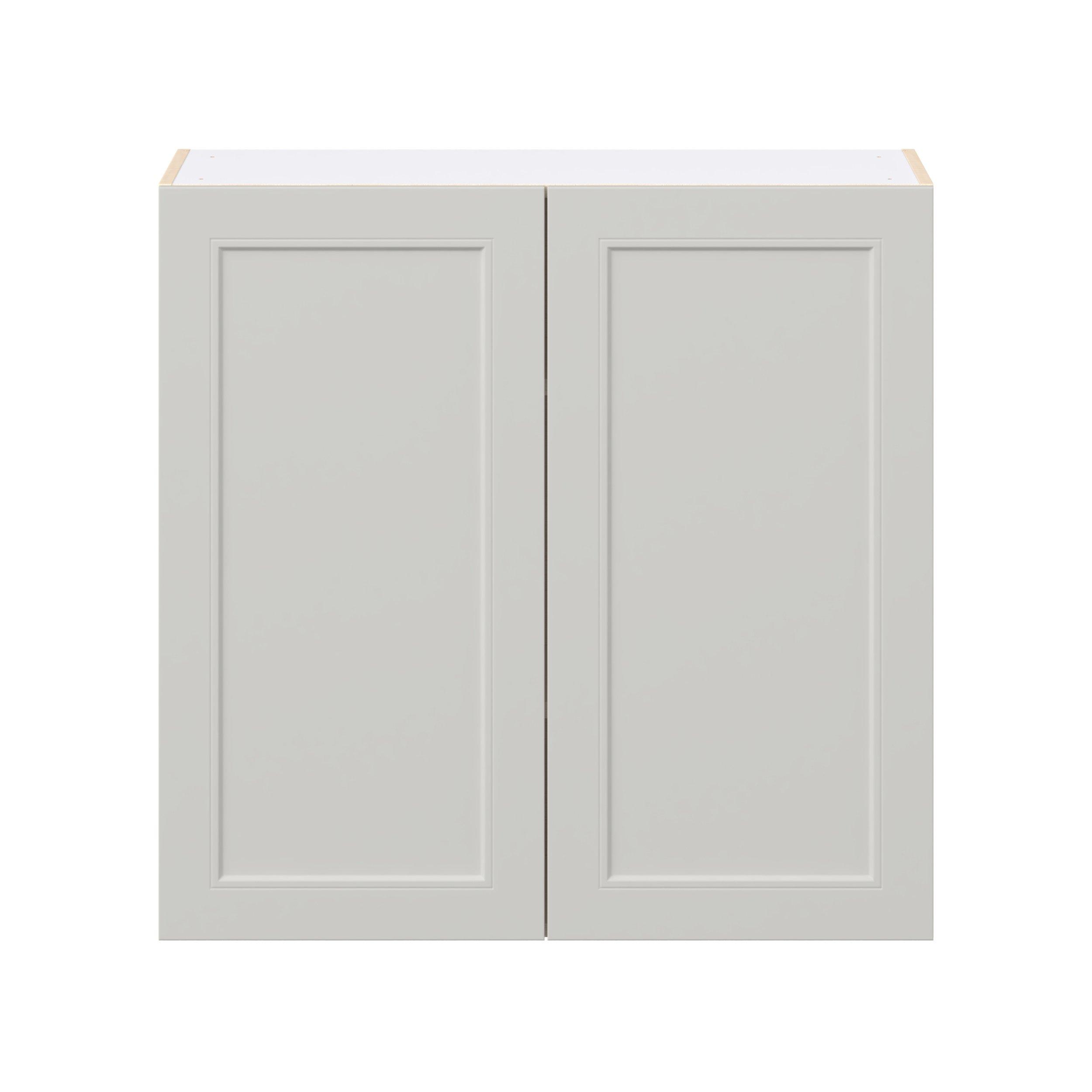 Lenox 36 in. Painted Light Gray Door Wall Cabinet