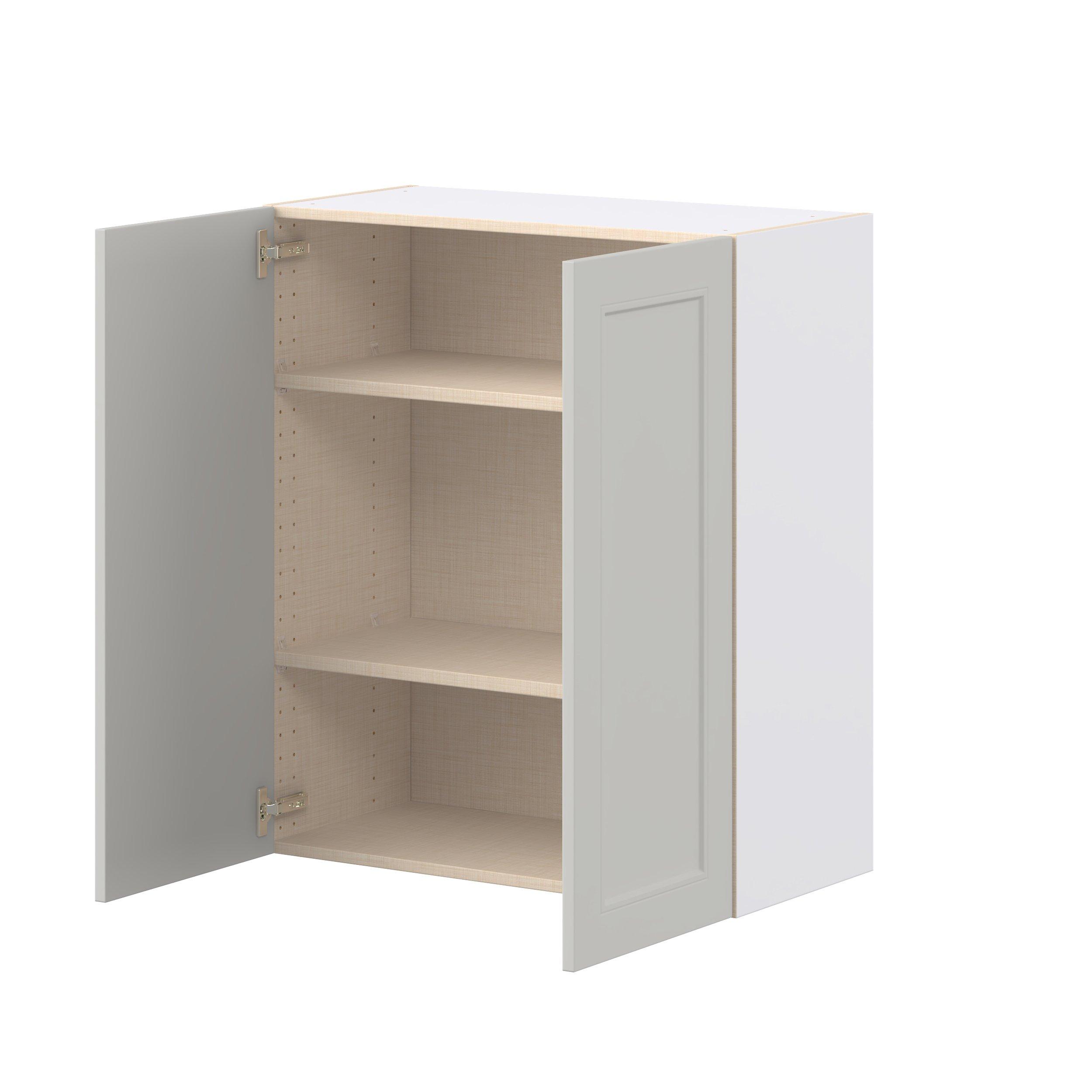 Lenox 30 in. Painted Light Gray Door Wall Cabinet