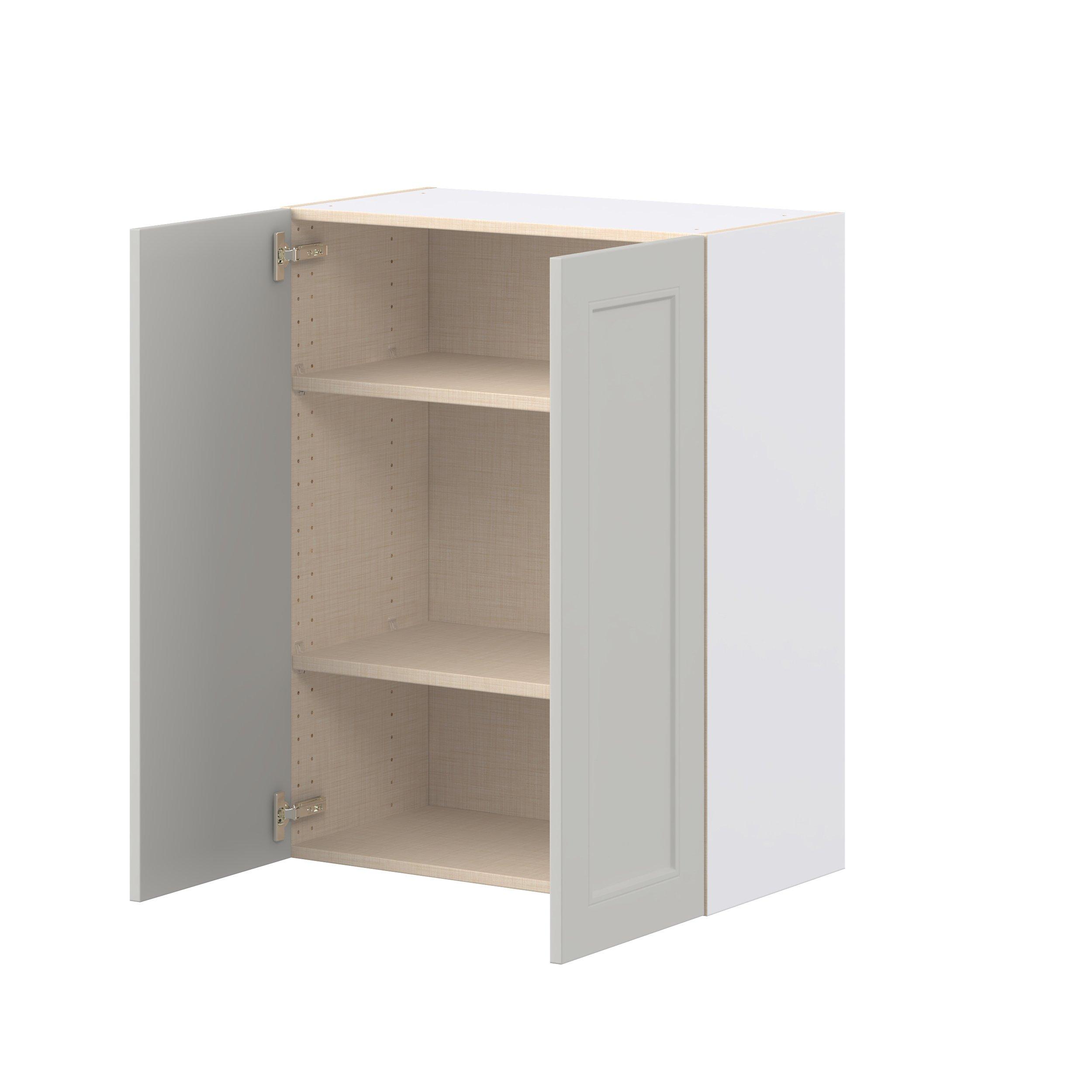 Lenox 27 in. Painted Light Gray Door Wall Cabinet