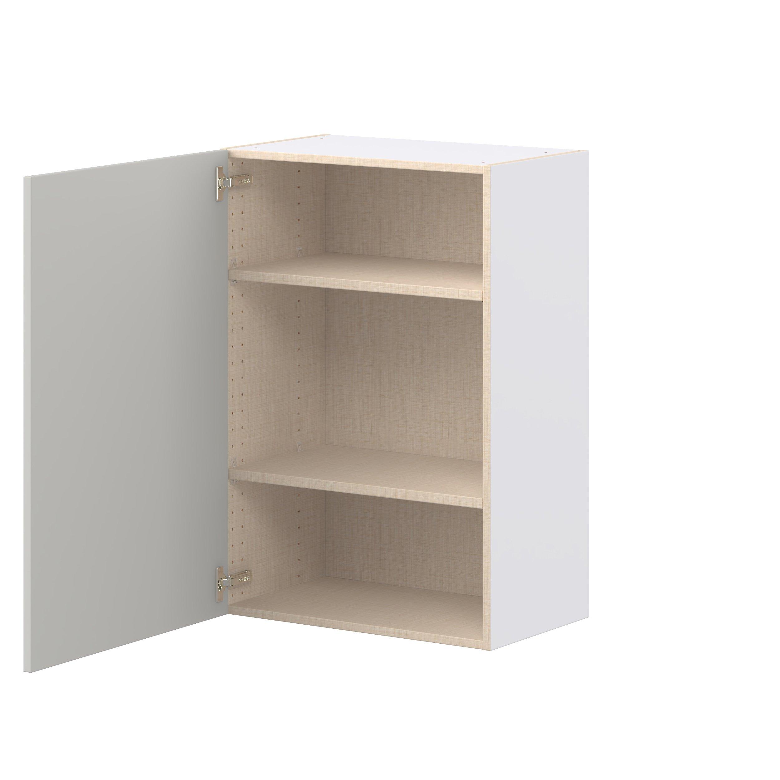 Lenox 24 in. Painted Light Gray Door Wall Cabinet