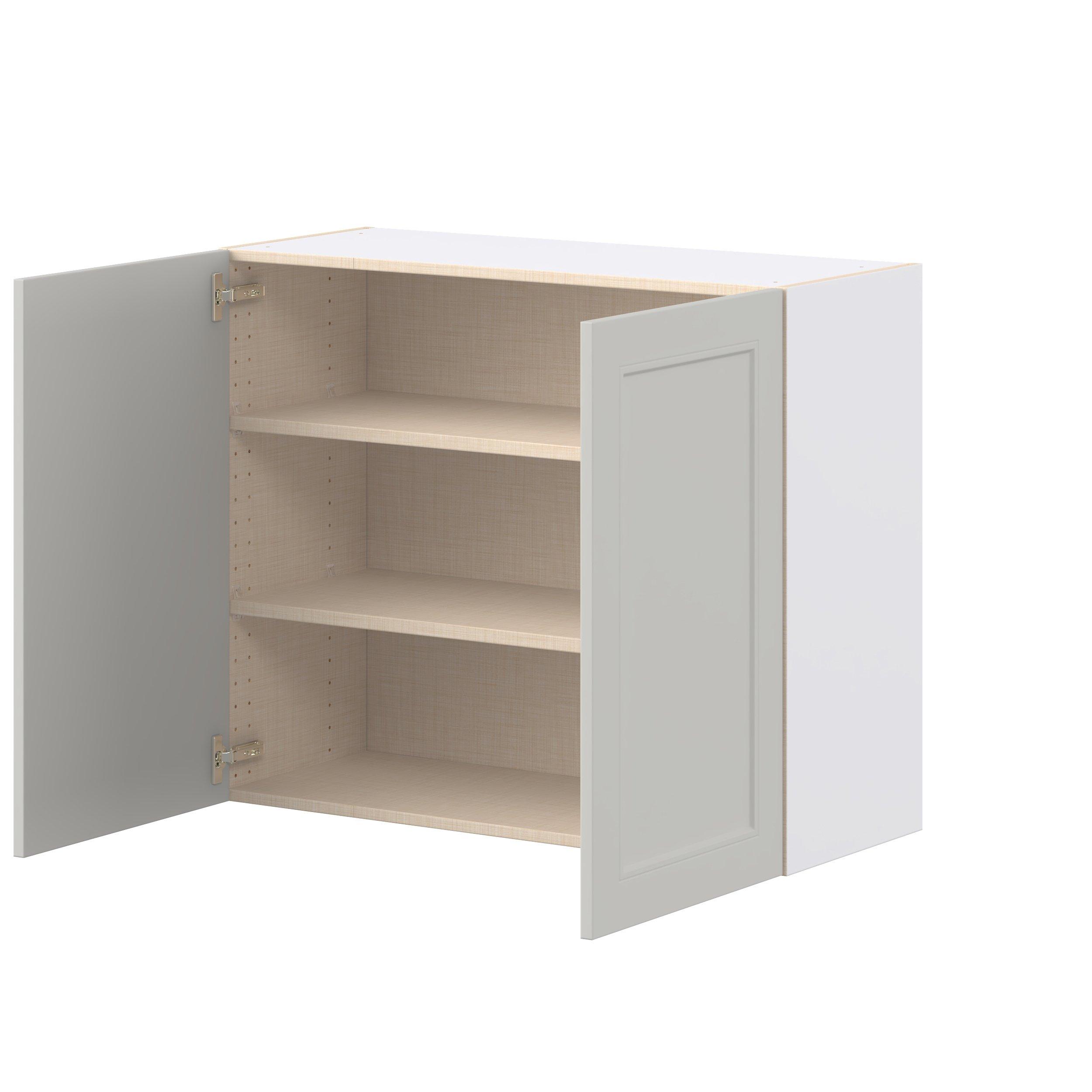 Lenox 36 in. Painted Light Gray Door Wall Cabinet