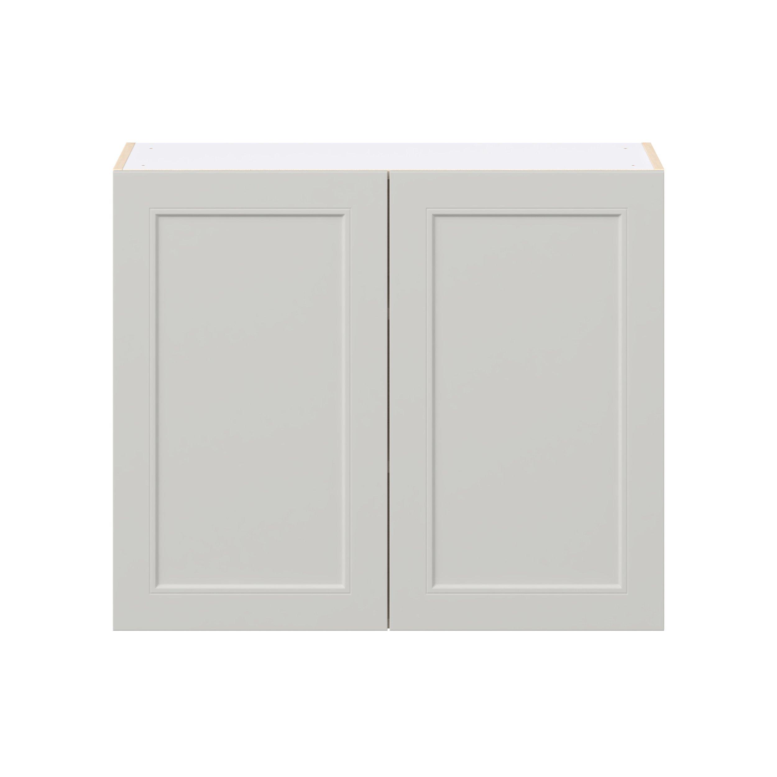 Lenox 36 in. Painted Light Gray Door Wall Cabinet