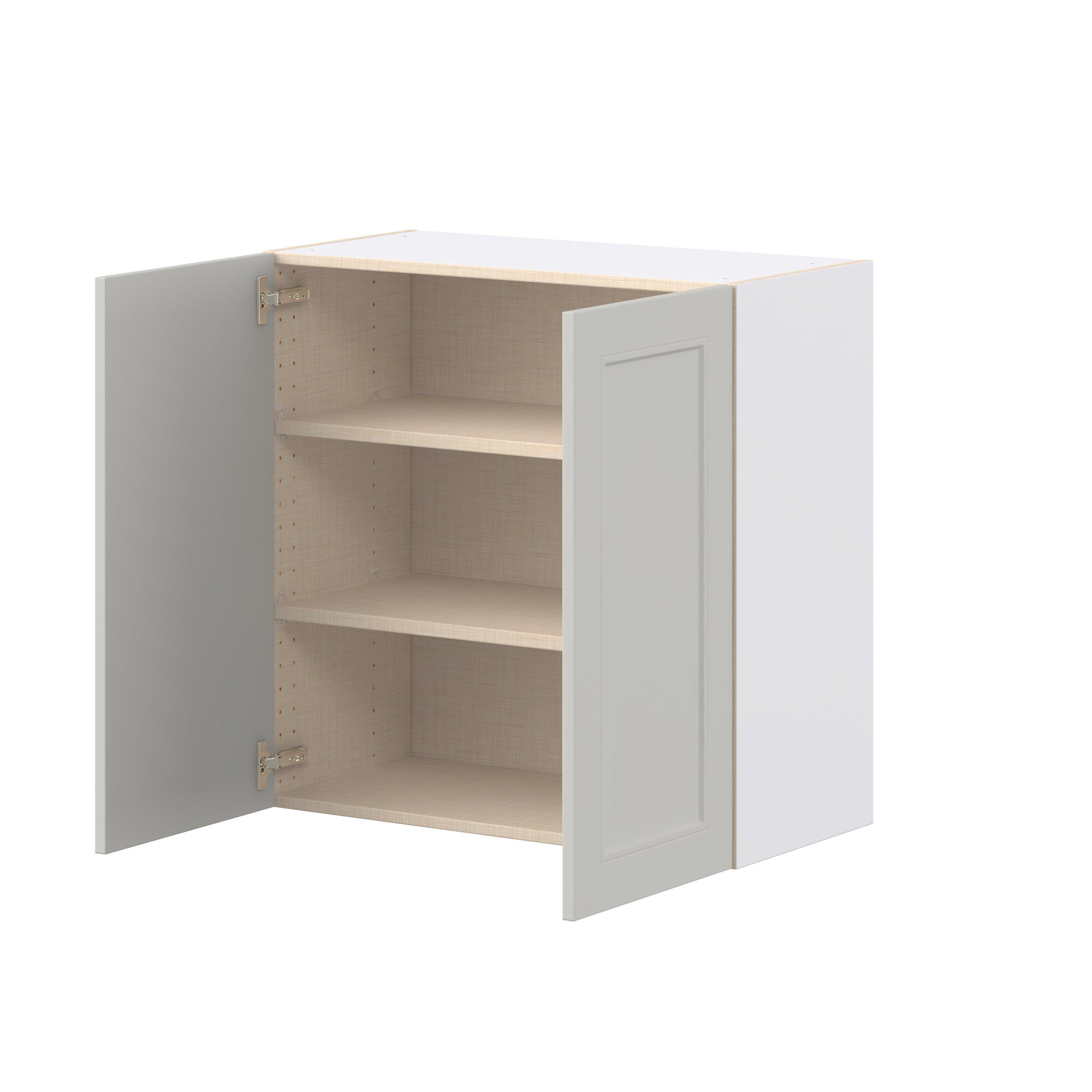 Lenox 30 in. Painted Light Gray Door Wall Cabinet