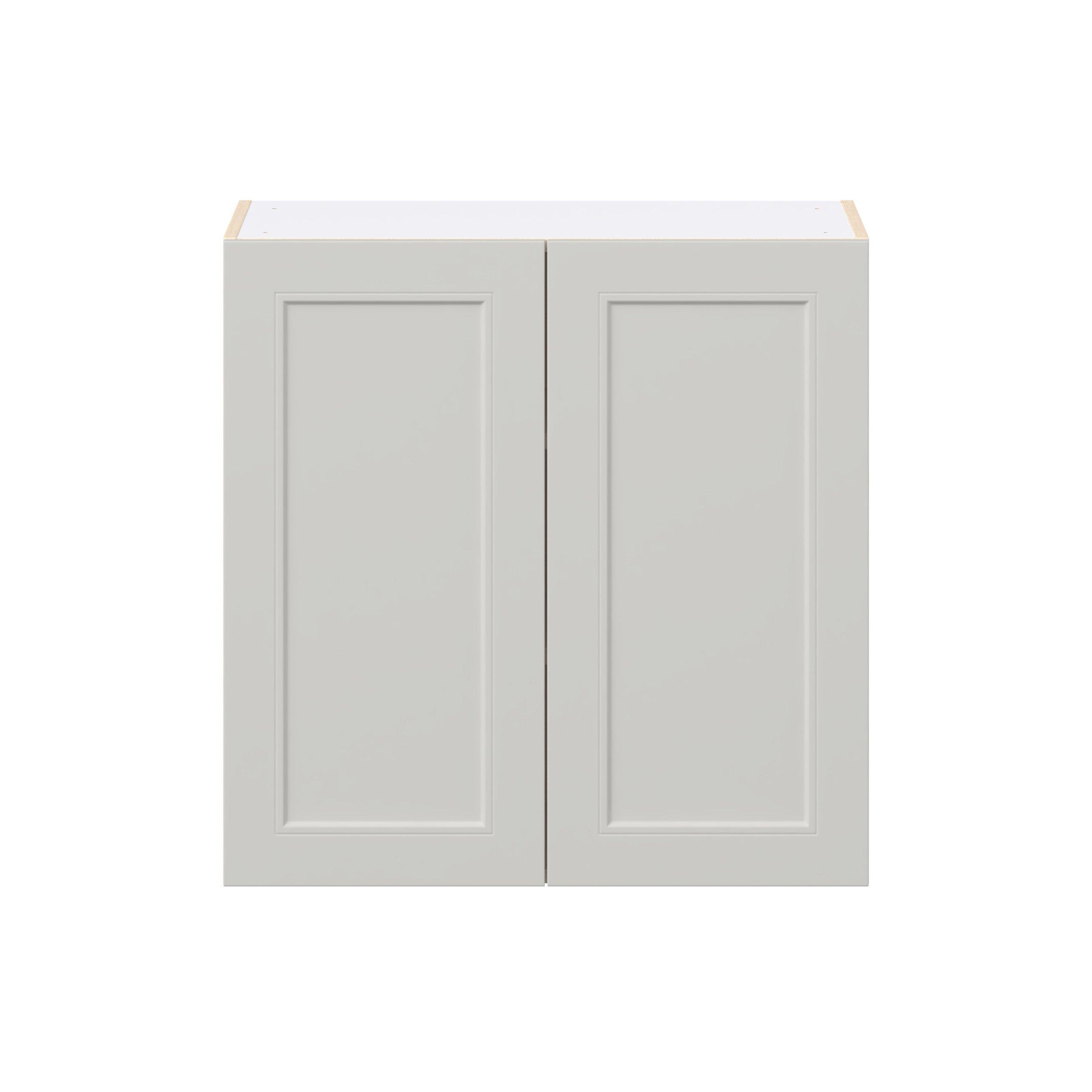 Lenox 30 in. Painted Light Gray Door Wall Cabinet