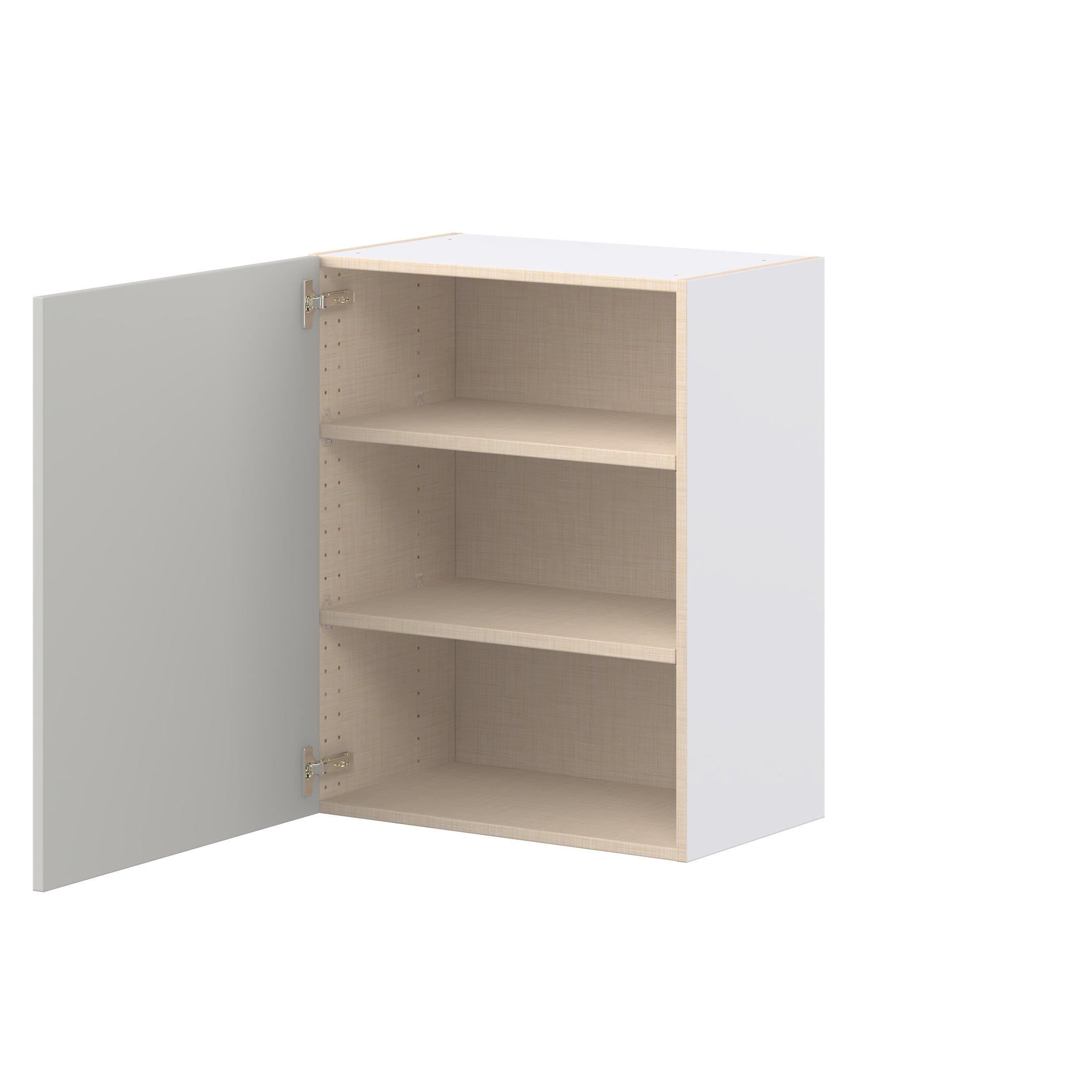 Lenox 24 in. Painted Light Gray Door Wall Cabinet