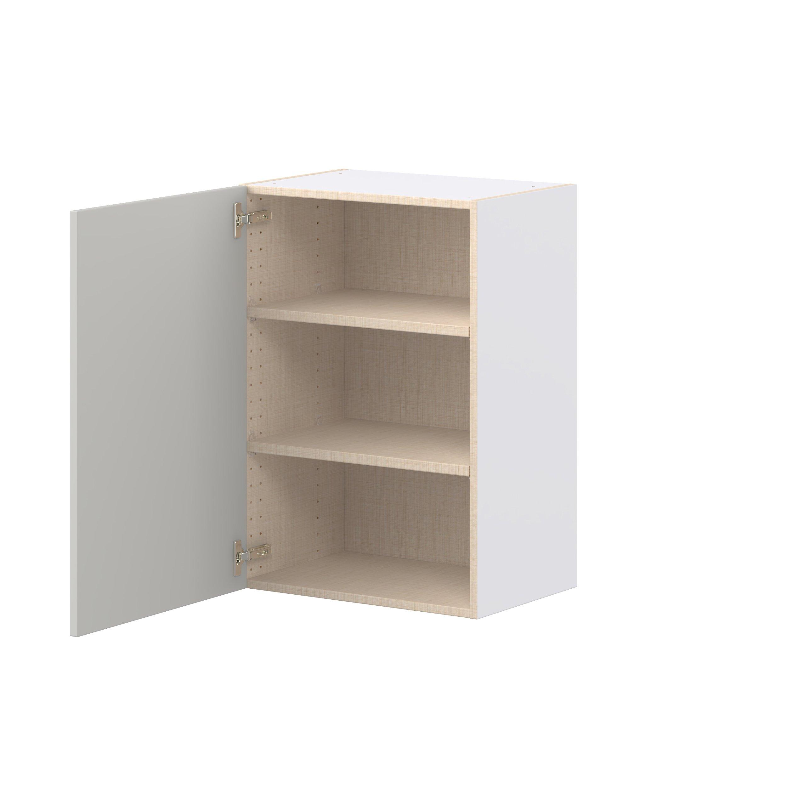 Lenox 21 in. Painted Light Gray Door Wall Cabinet