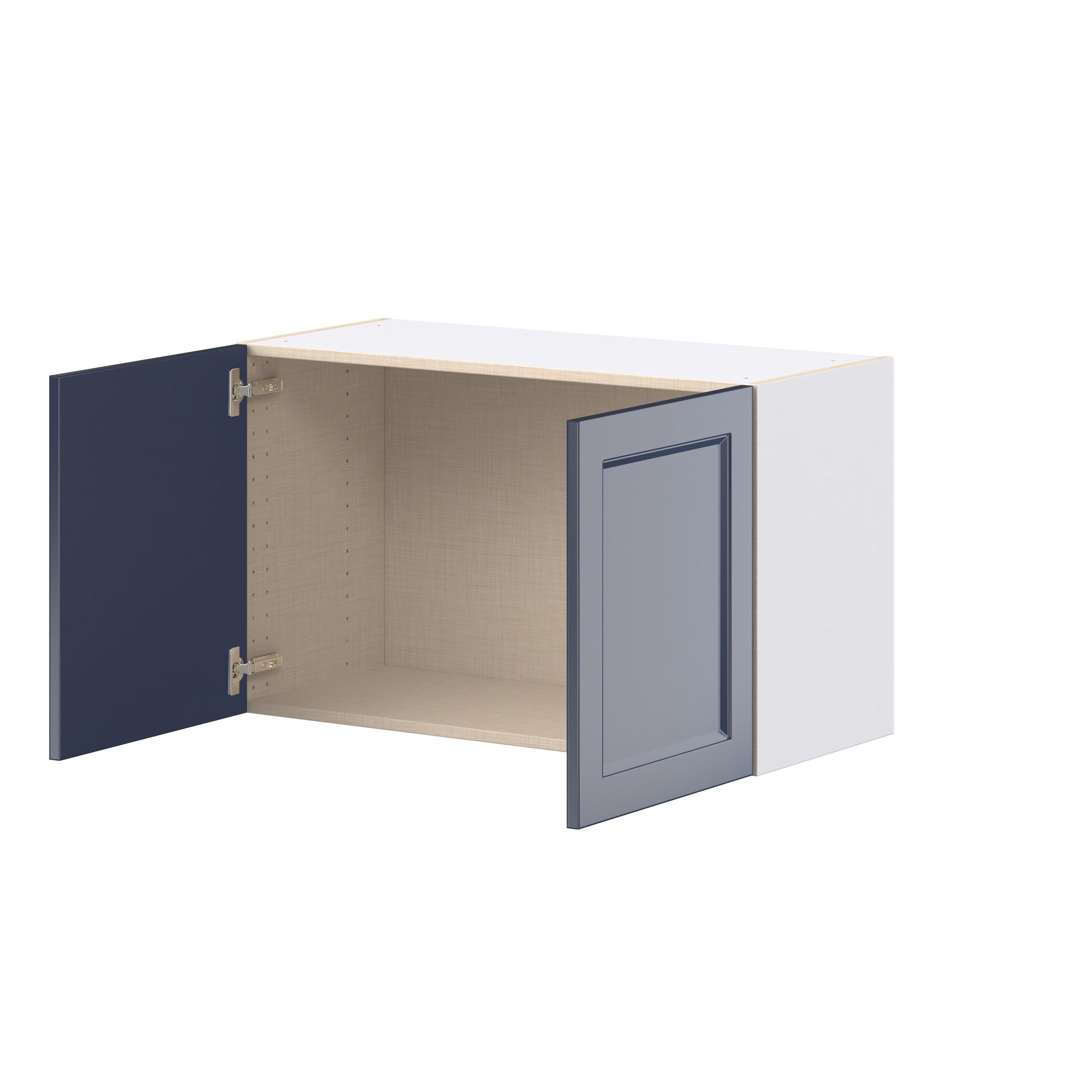 Peachtree 33 in. Painted Midnight Blue Bridge Wall Cabinet