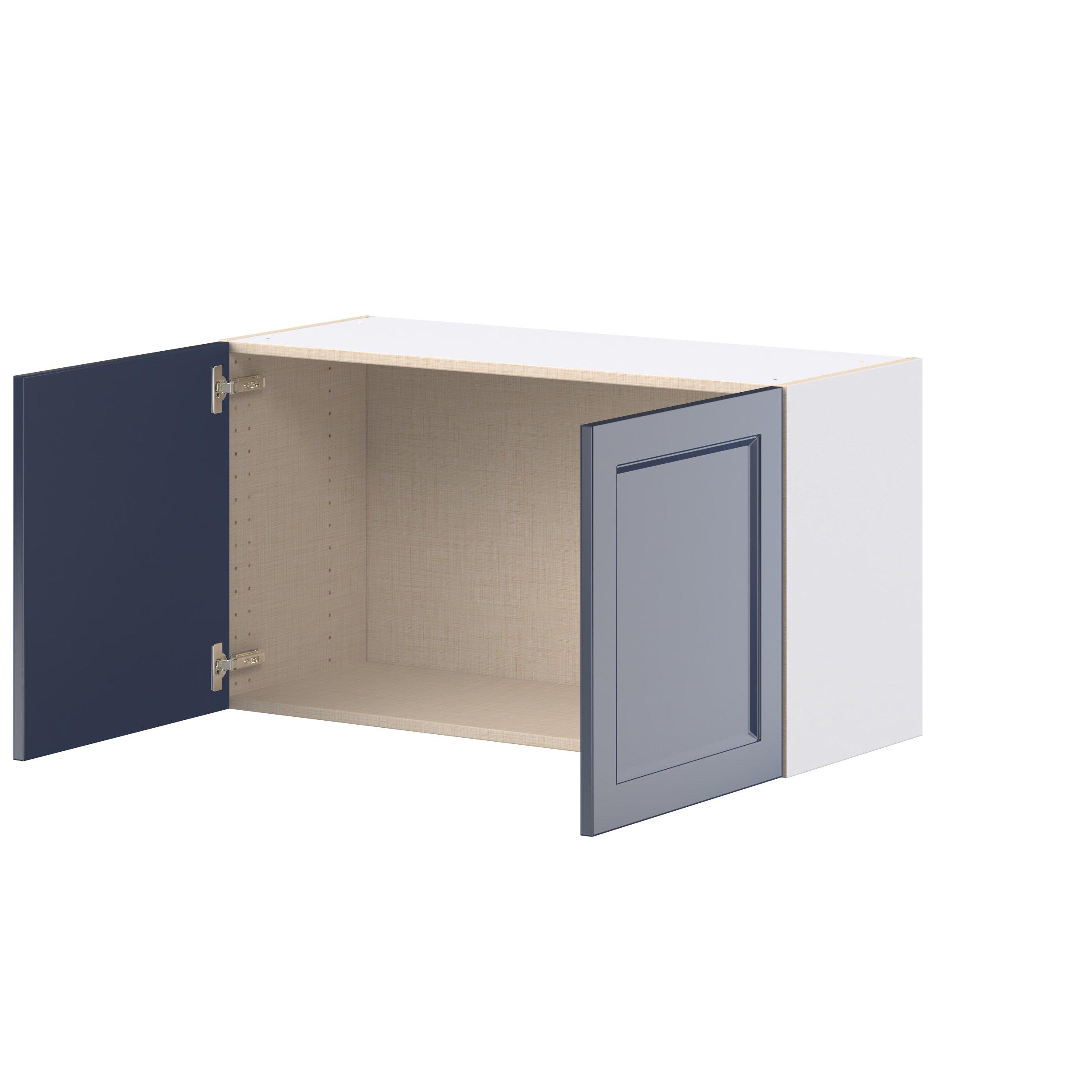 Peachtree 36 in. Painted Midnight Blue Bridge Wall Cabinet
