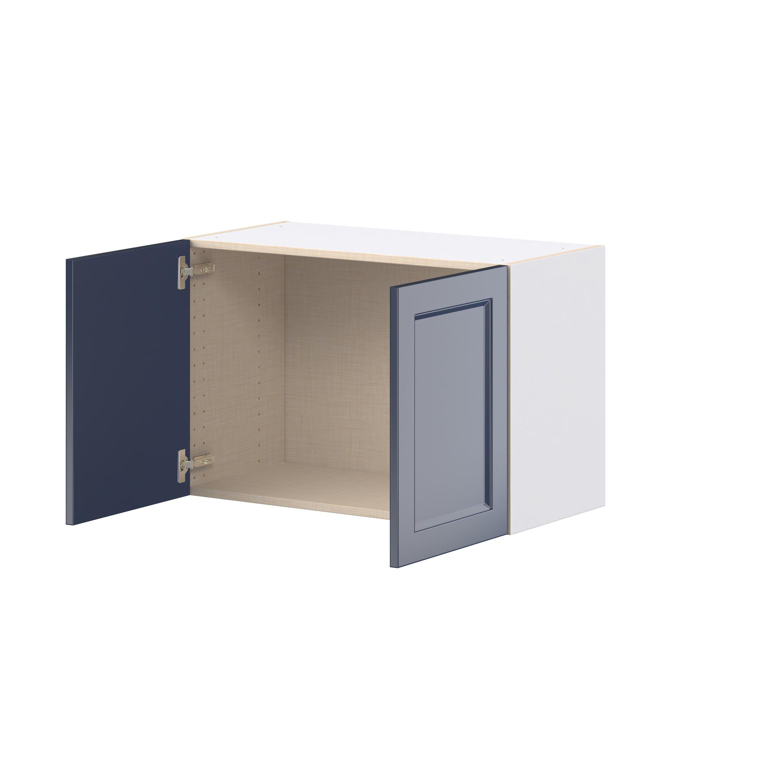 Peachtree 30 in. Painted Midnight Blue Bridge Wall Cabinet