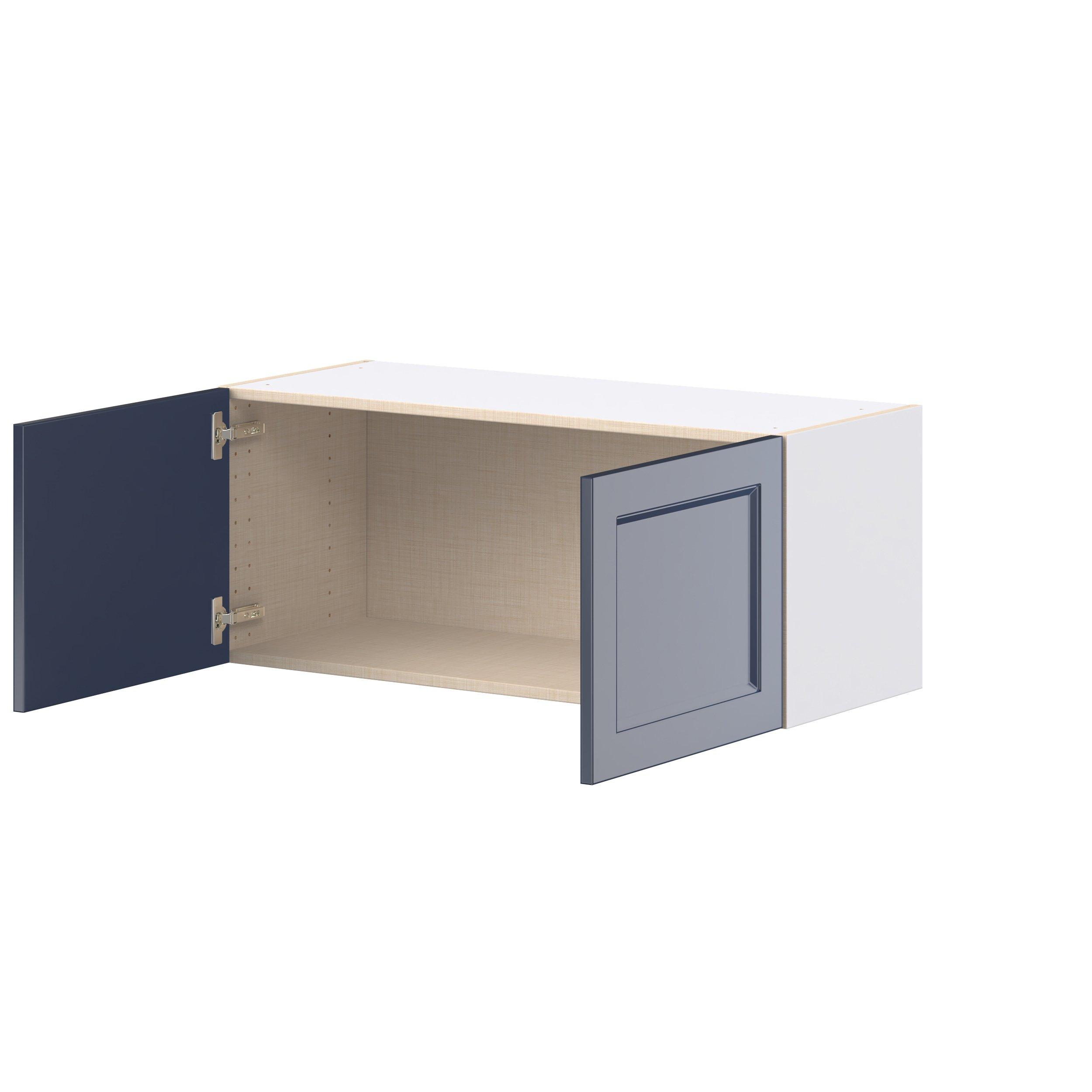 Peachtree 36 in. Painted Midnight Blue Bridge Wall Cabinet