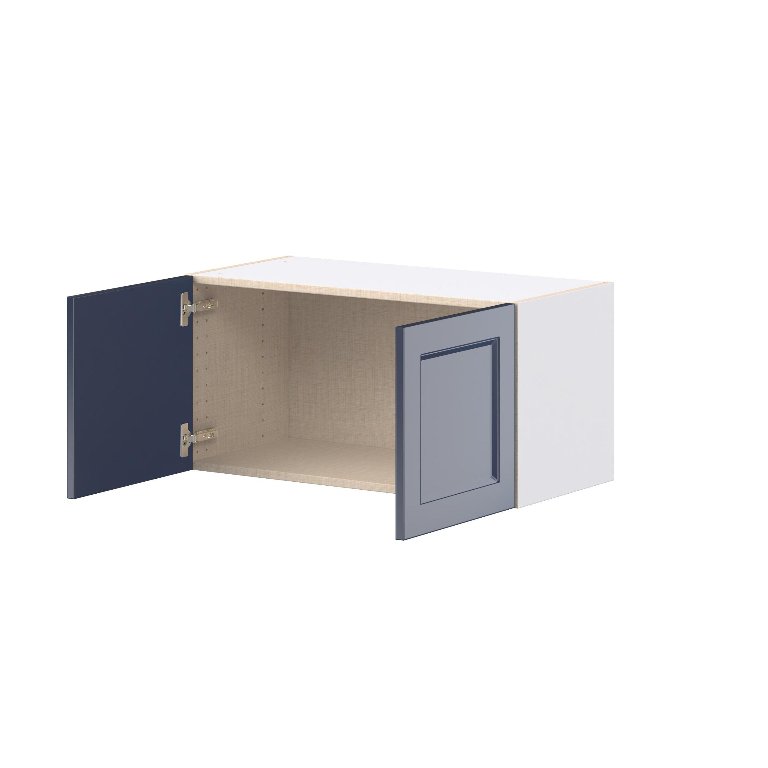 Peachtree 30 in. Painted Midnight Blue Bridge Wall Cabinet